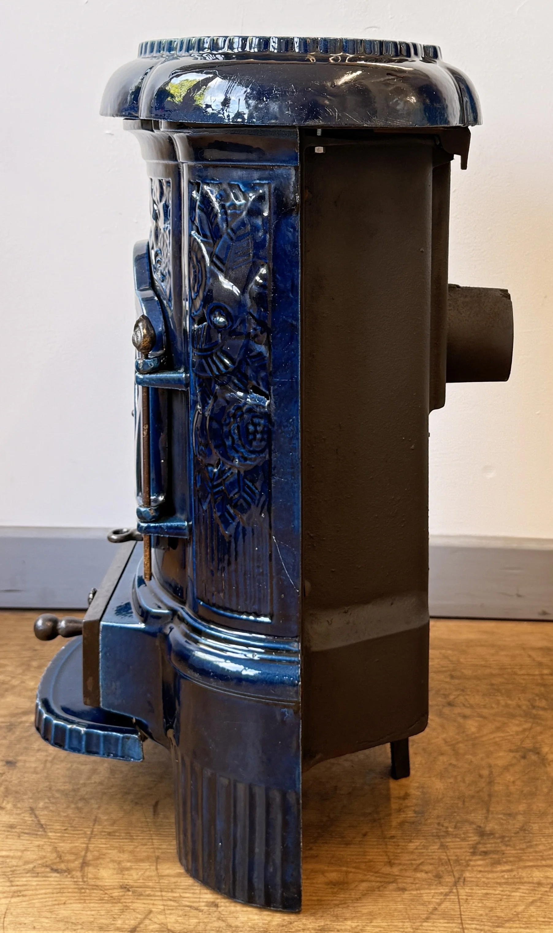 Side view of French Antique Stove