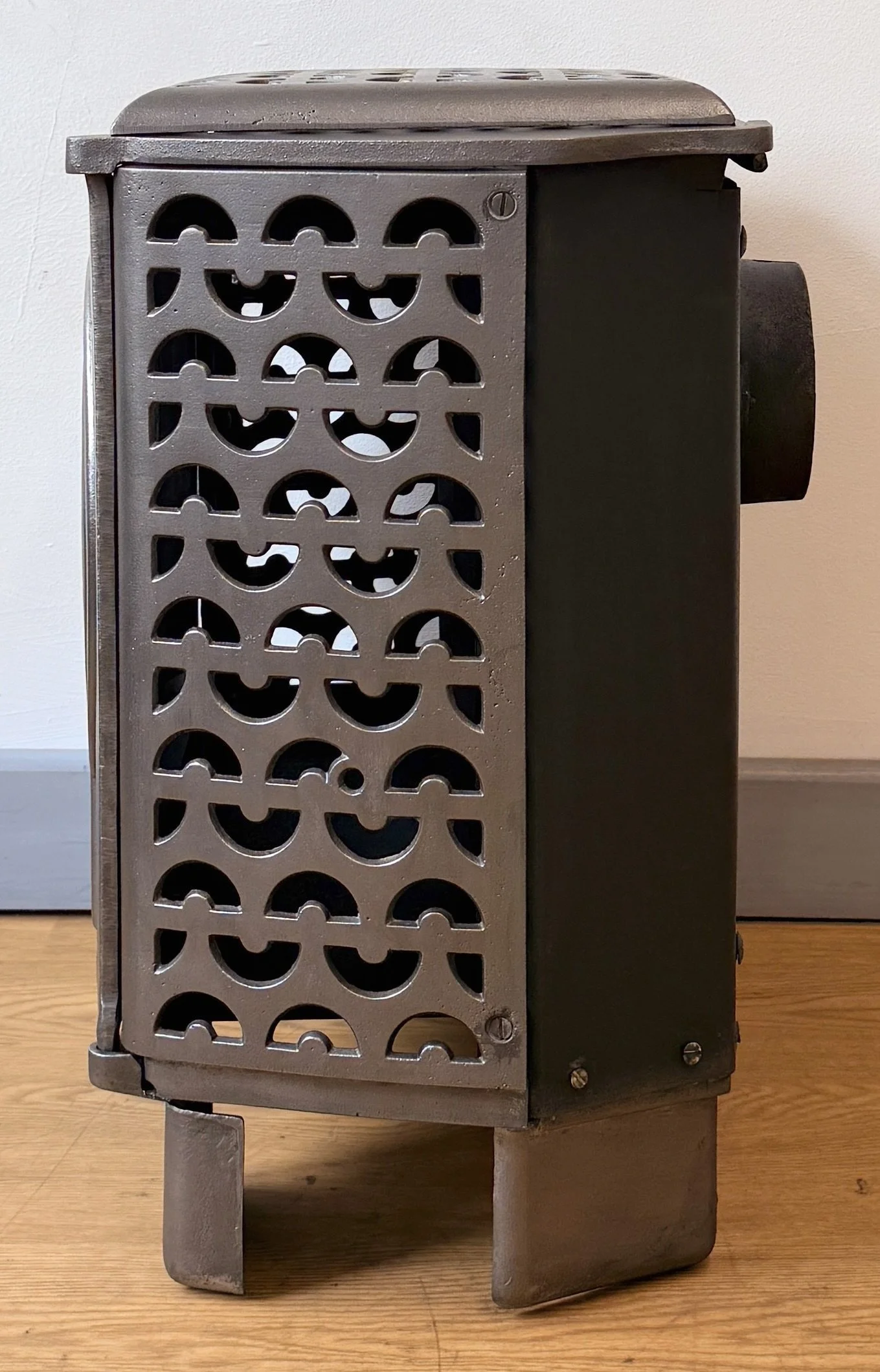 Side view of Antique French Stove