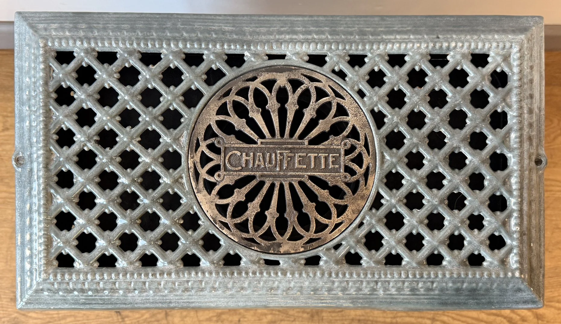 Top view of Cast iron stove