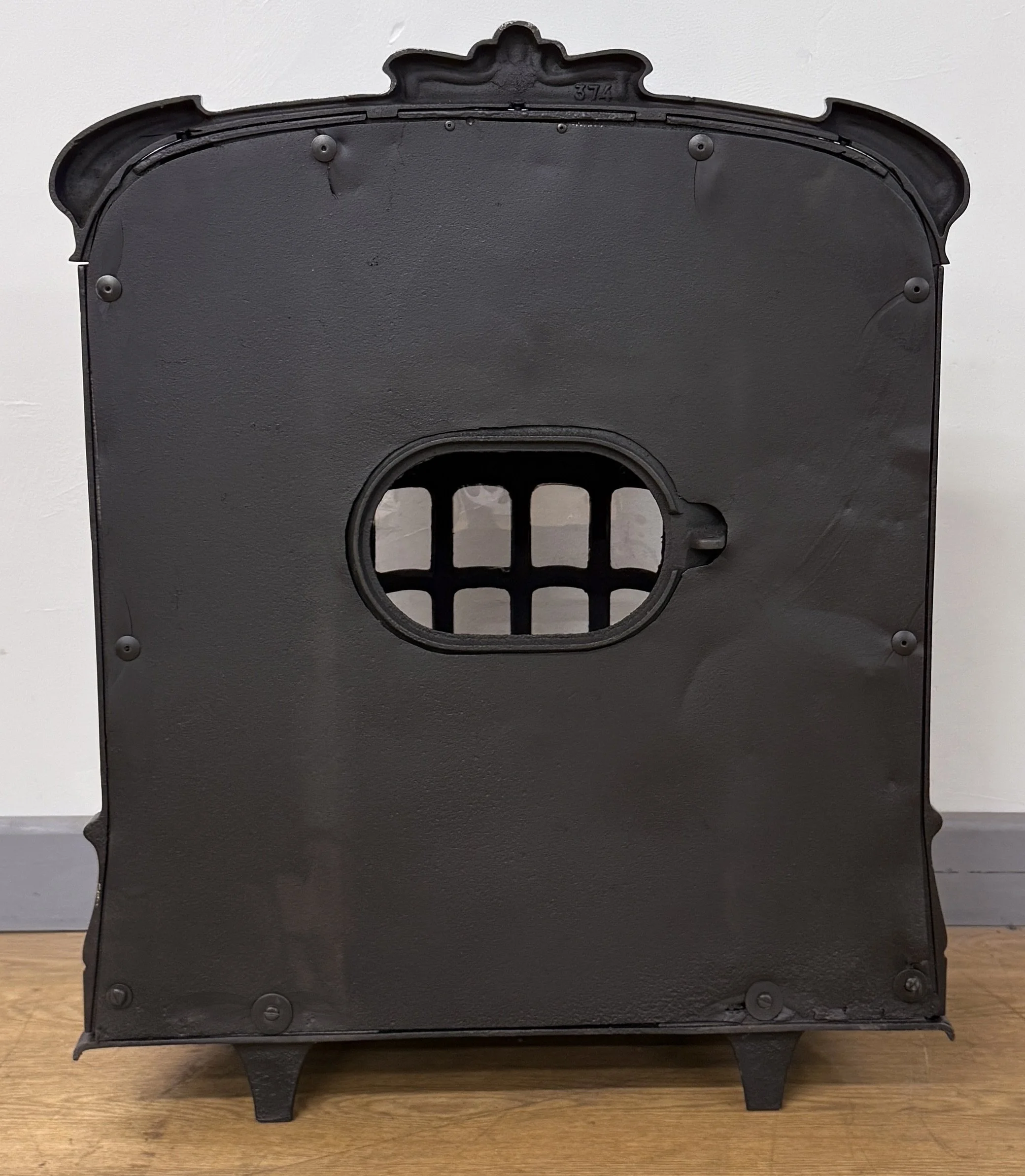 Rear view of a French Antique Stove