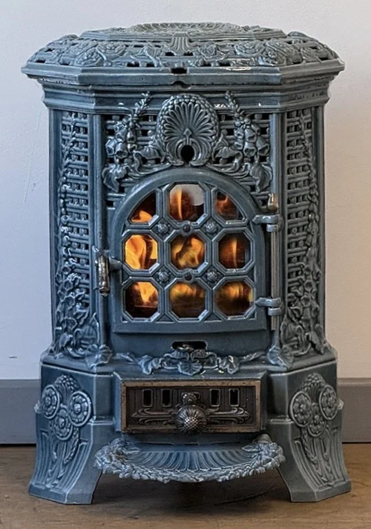 Front view of Art Nouveau stove