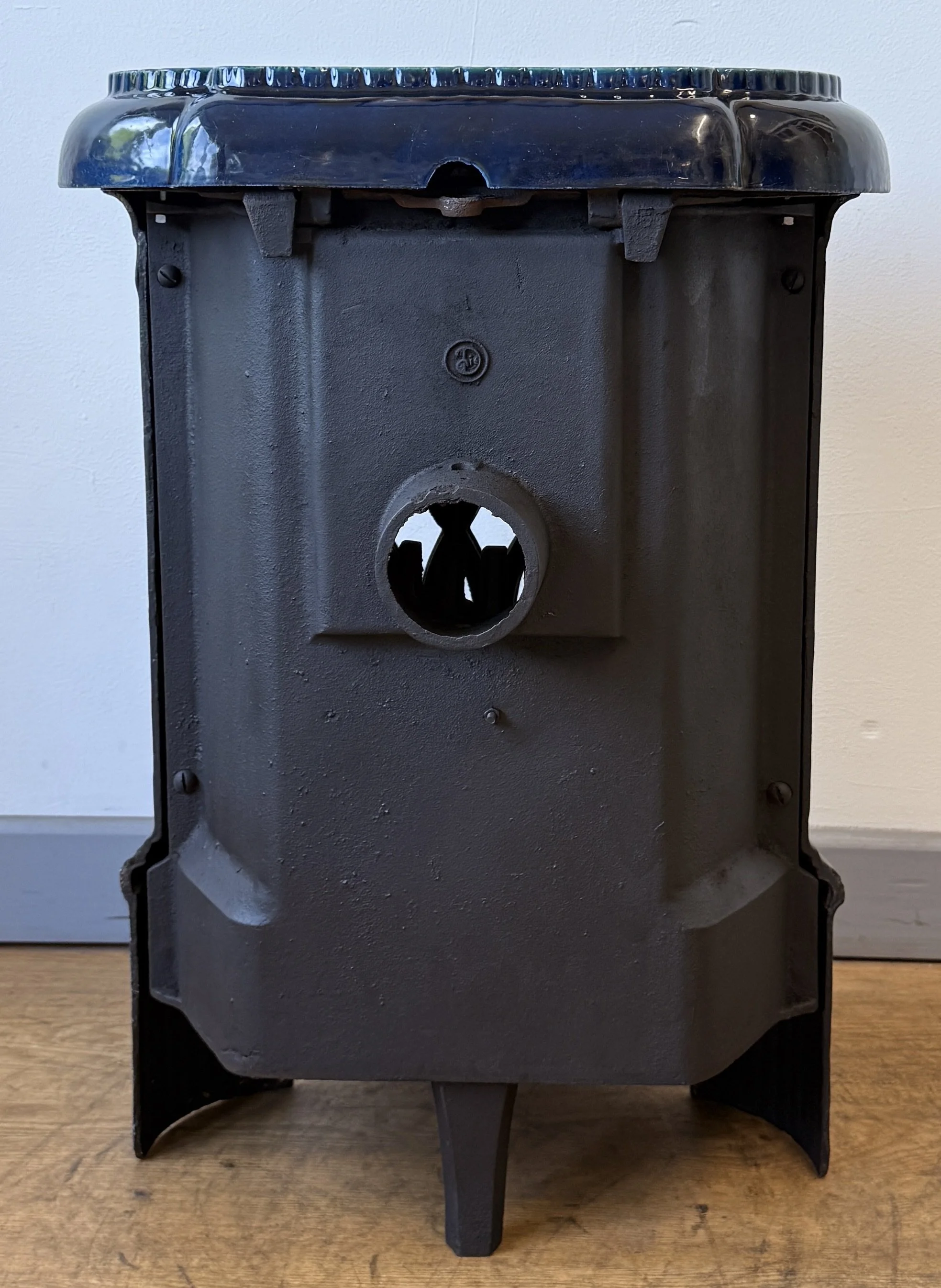 Back view of Vintage French Stove