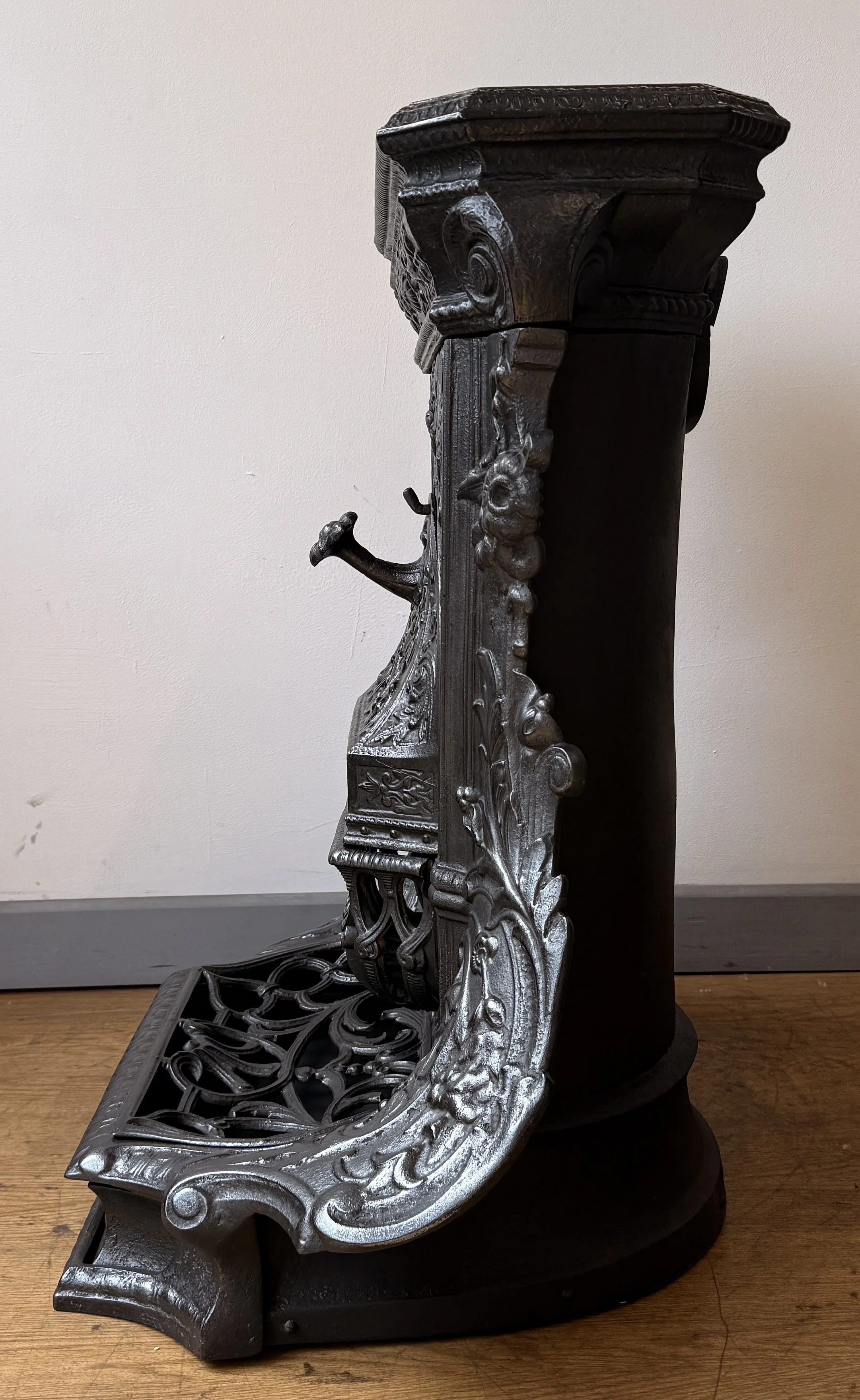 Side view of Vintage French Stove
