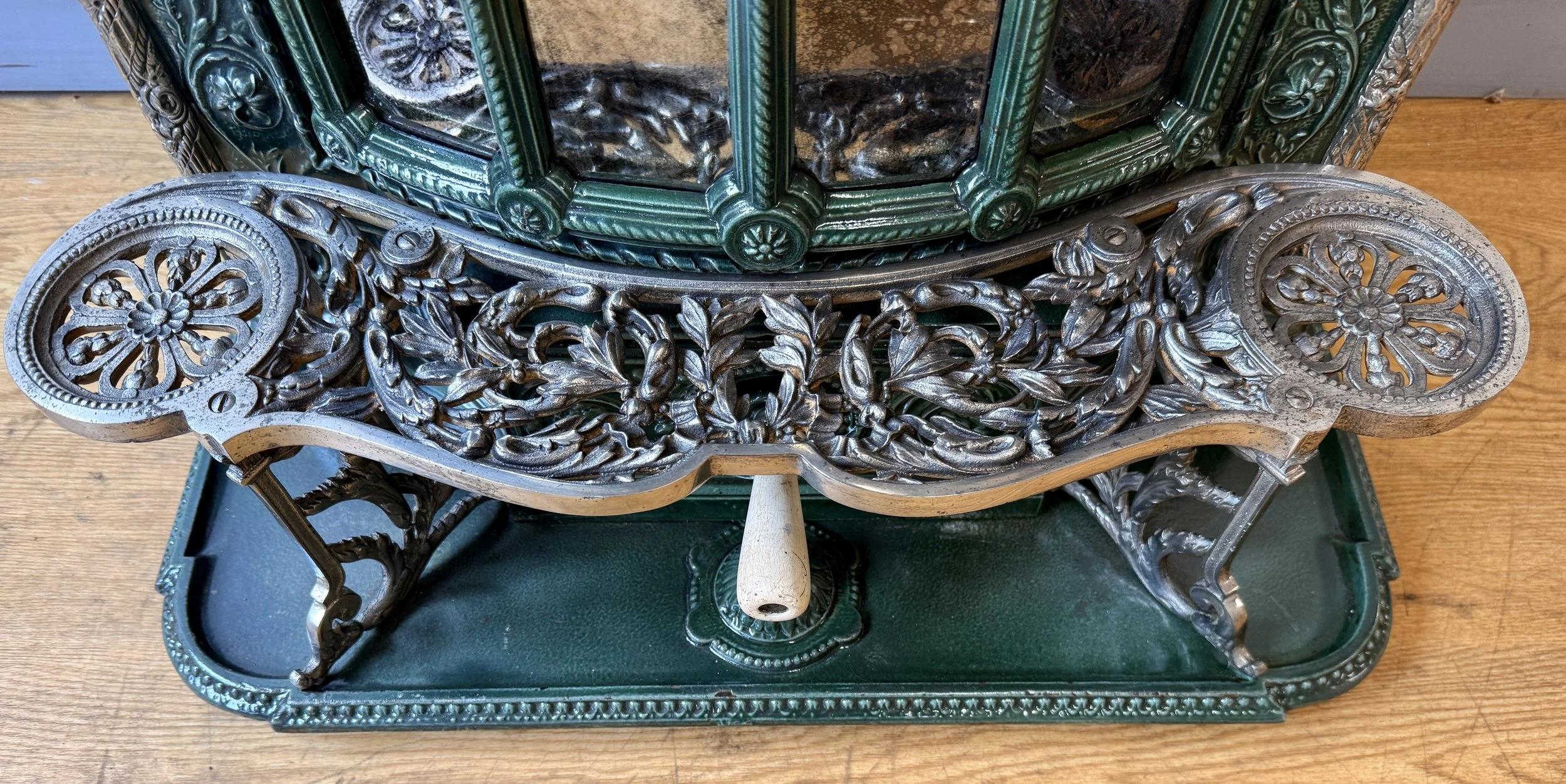 Close up detail of a decorative trivet