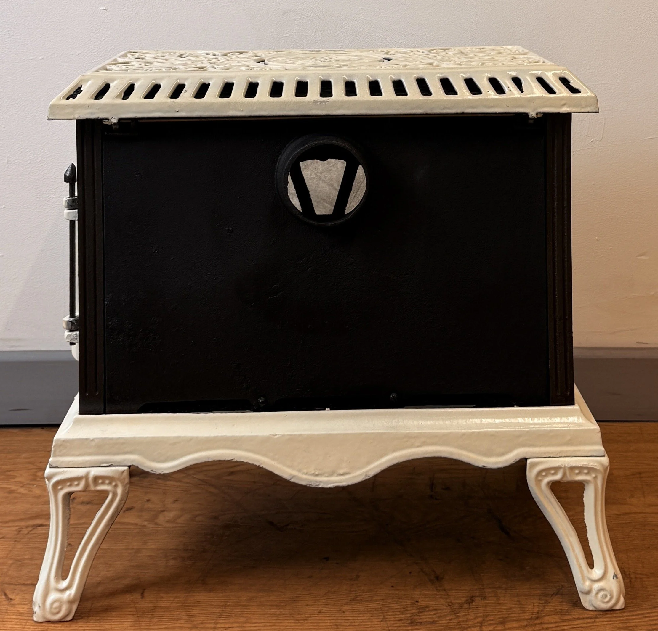 Back view of Art Nouveau stove