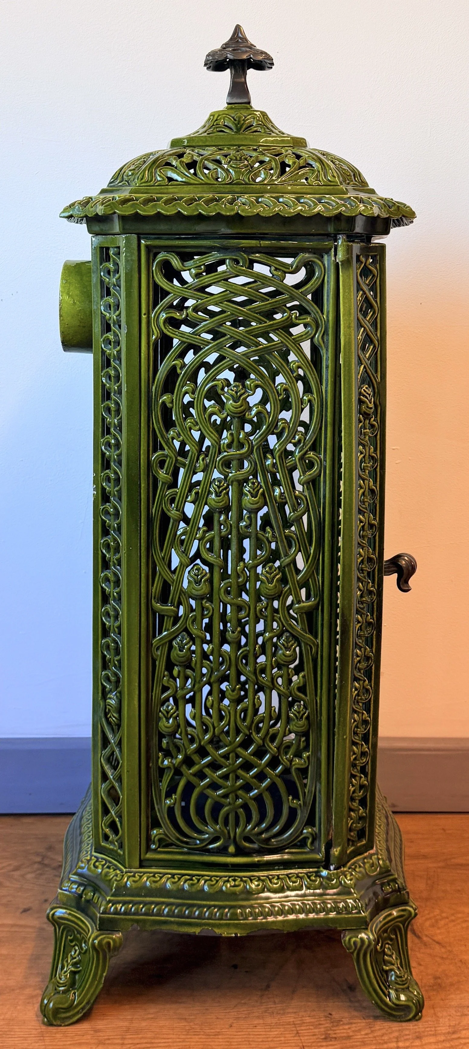 Side view of Cast Iron stove