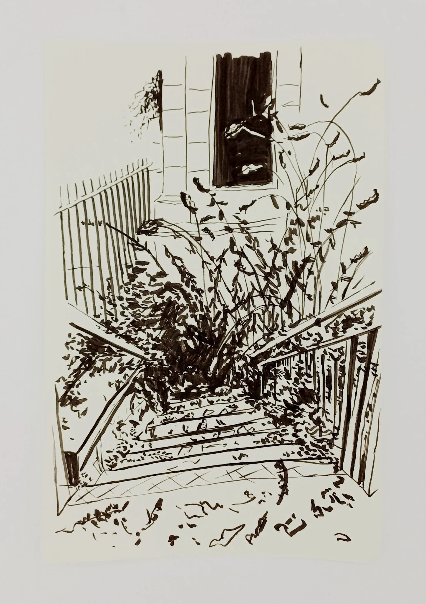 ‘Untitled garnethill’ (2023), brush pen, 13.7 cm x 21 cm .jpeg
