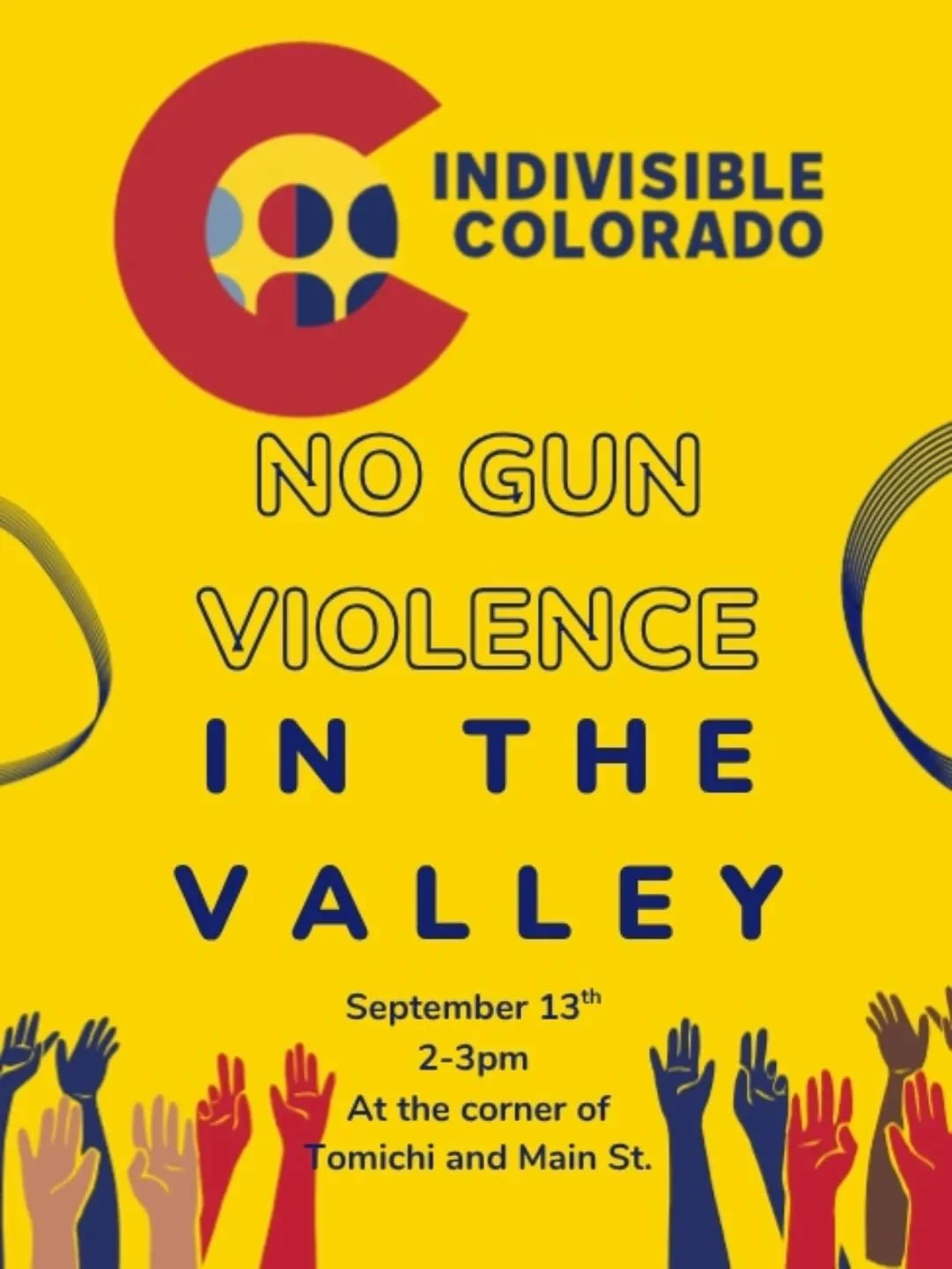 Join us Saturday for a no gun violence in the valley rally!