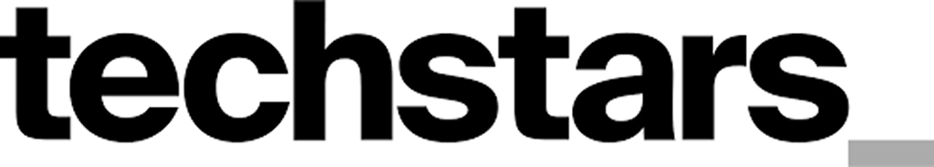 Black text reading 'techstars' on a white background.