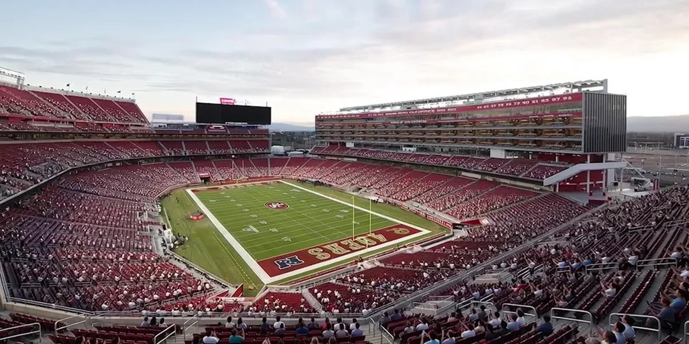 Levi's Stadium football field and seating bowl during an event