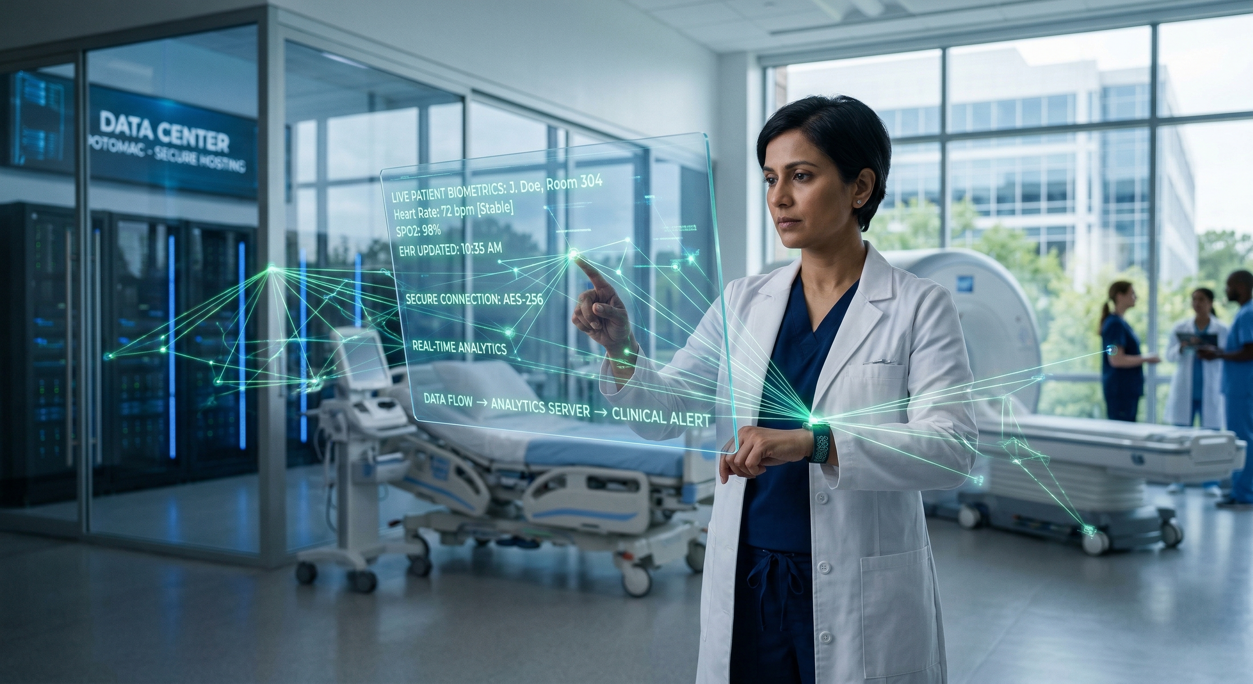 alt="Private 5G healthcare network enabling secure, controlled connectivity for devices and clinical systems within a hospital environment"