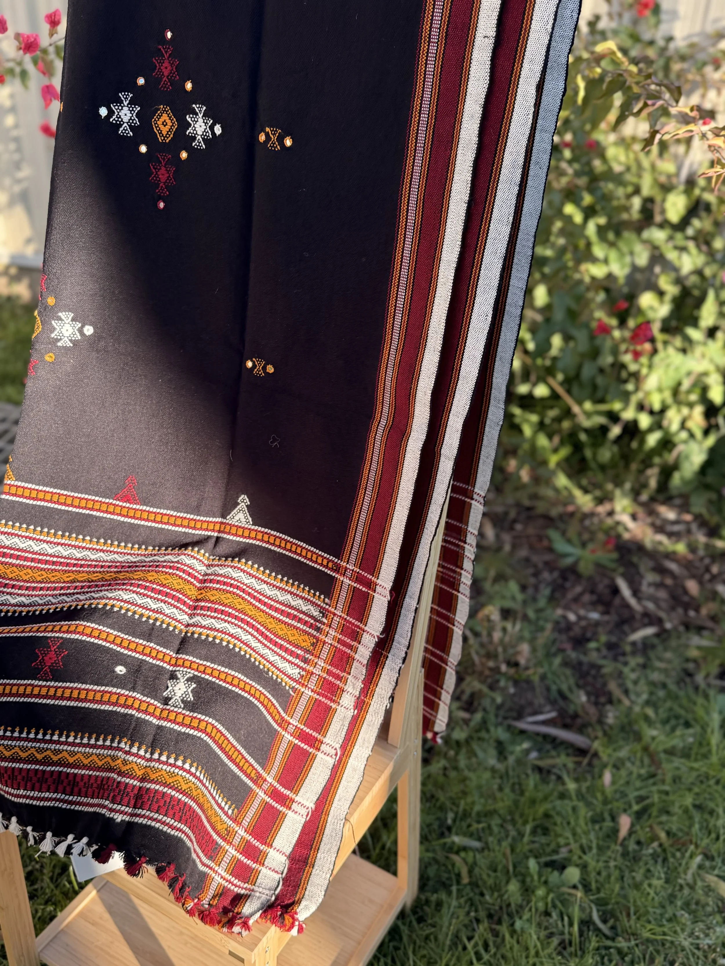Handwoven Bhujodi Wool Shawl Australia