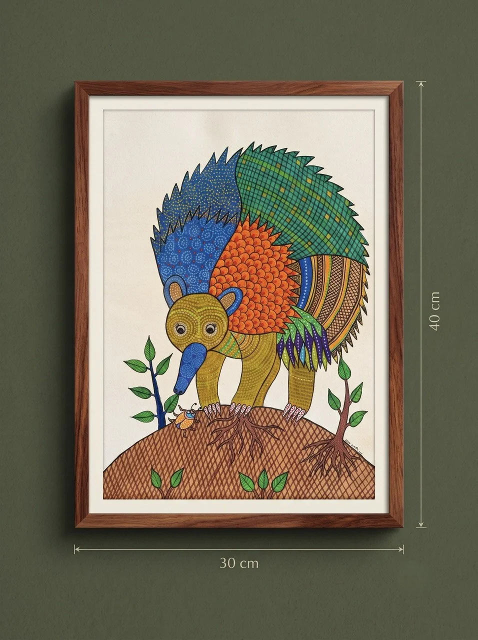 Gond Painting Echidna
