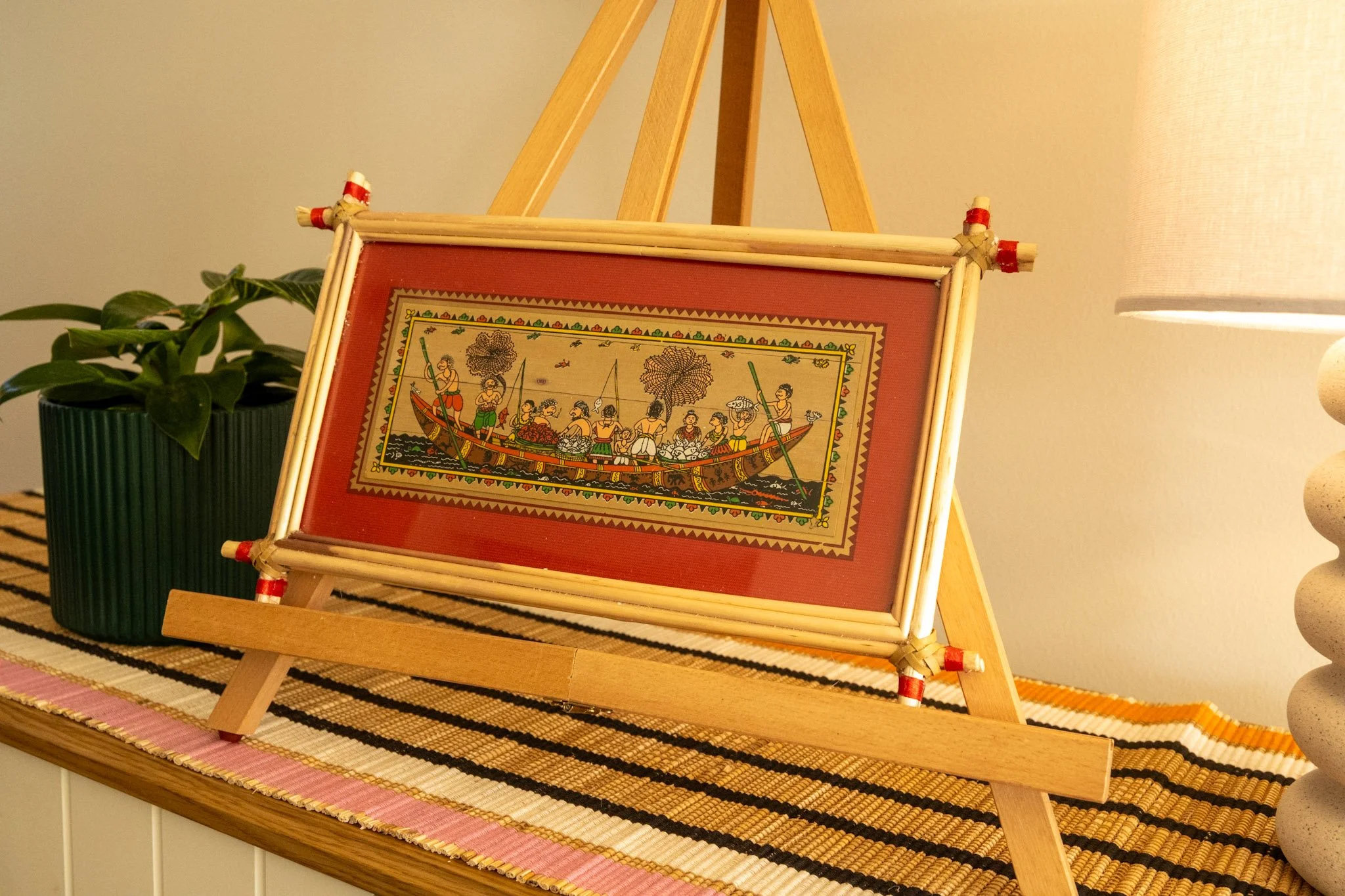 Handmade Pattachitra Boat Journey Painting | Nadhi Artistry Australia