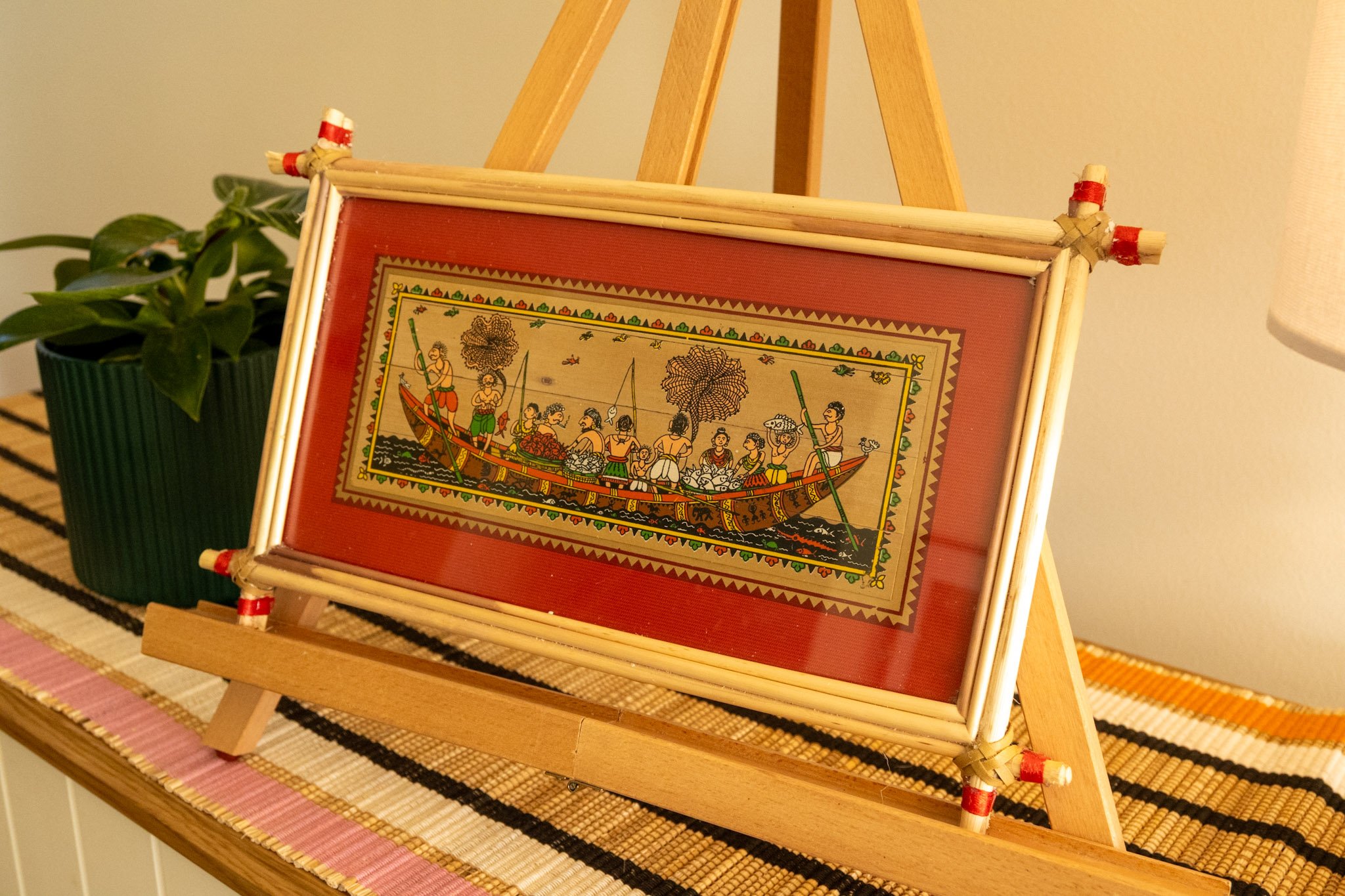 Handmade Pattachitra Boat Journey Painting | Nadhi Artistry Australia