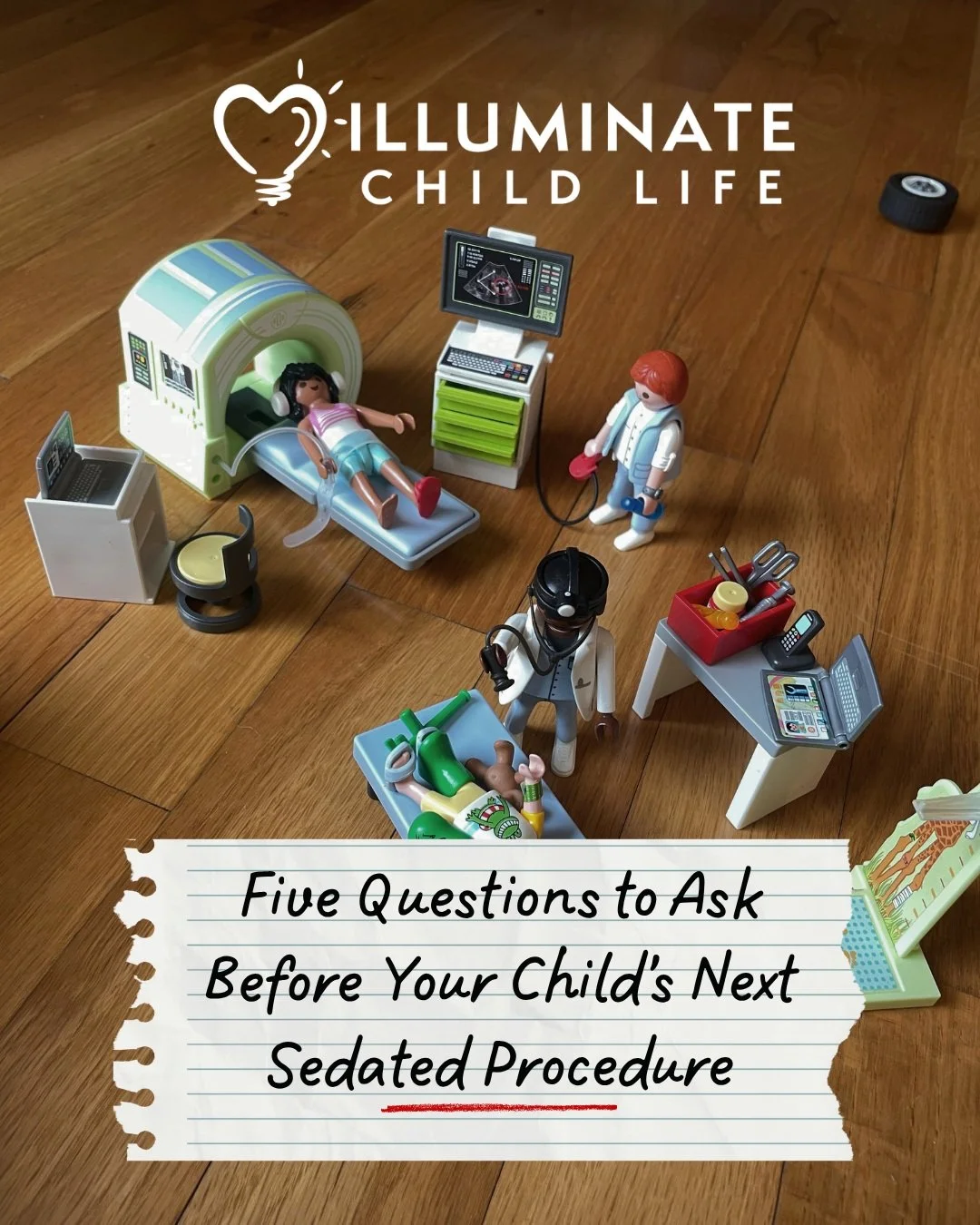 Before you take a trip, you plan, you research, you ask questions. A trip to the hospital for a sedated procedure should be the same! Parents and children should feel prepared, supported and know what to expect when they visit a hospital or facility 