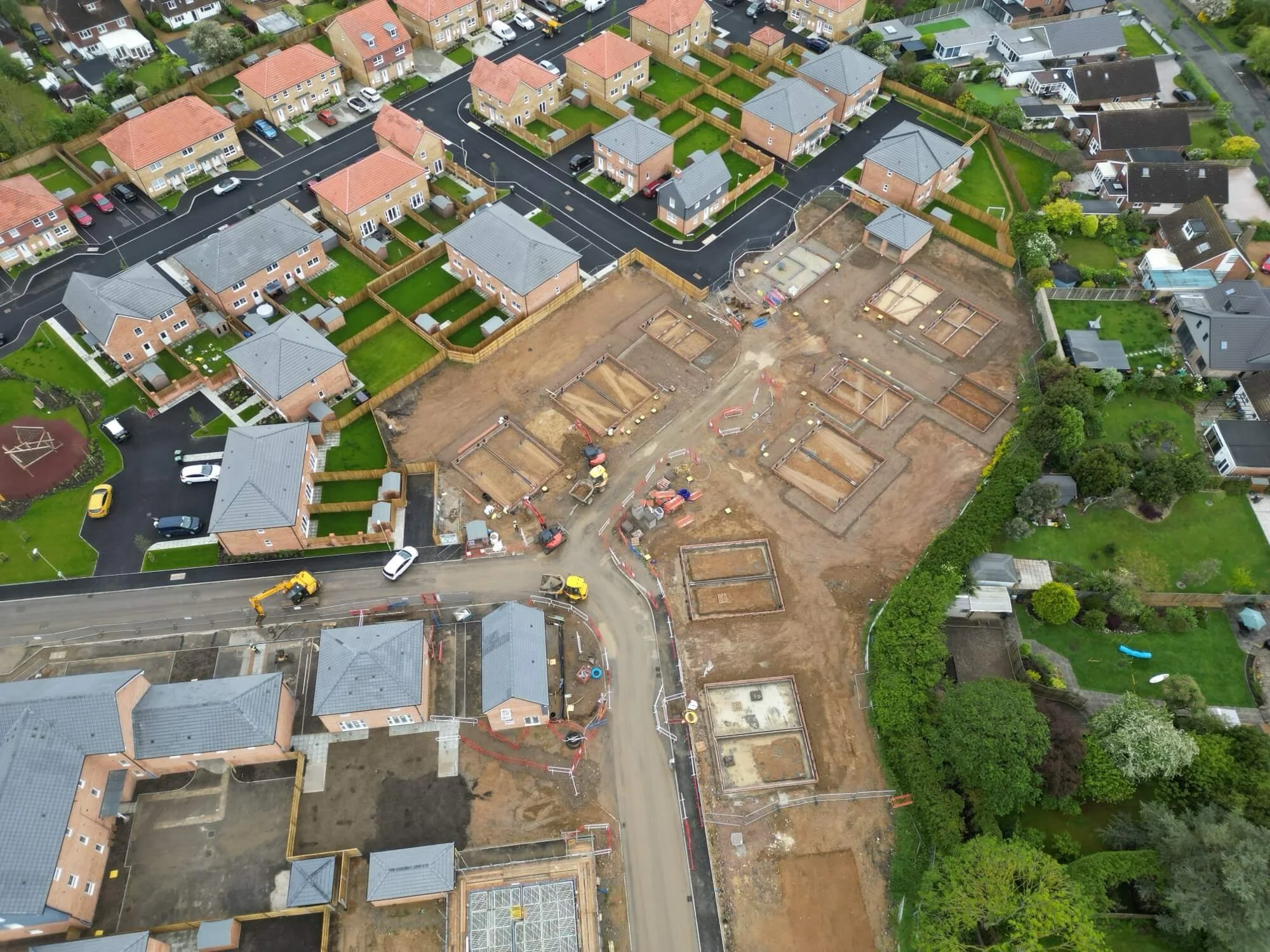 Barratt Homes, Pebble Walk - Drone oversites