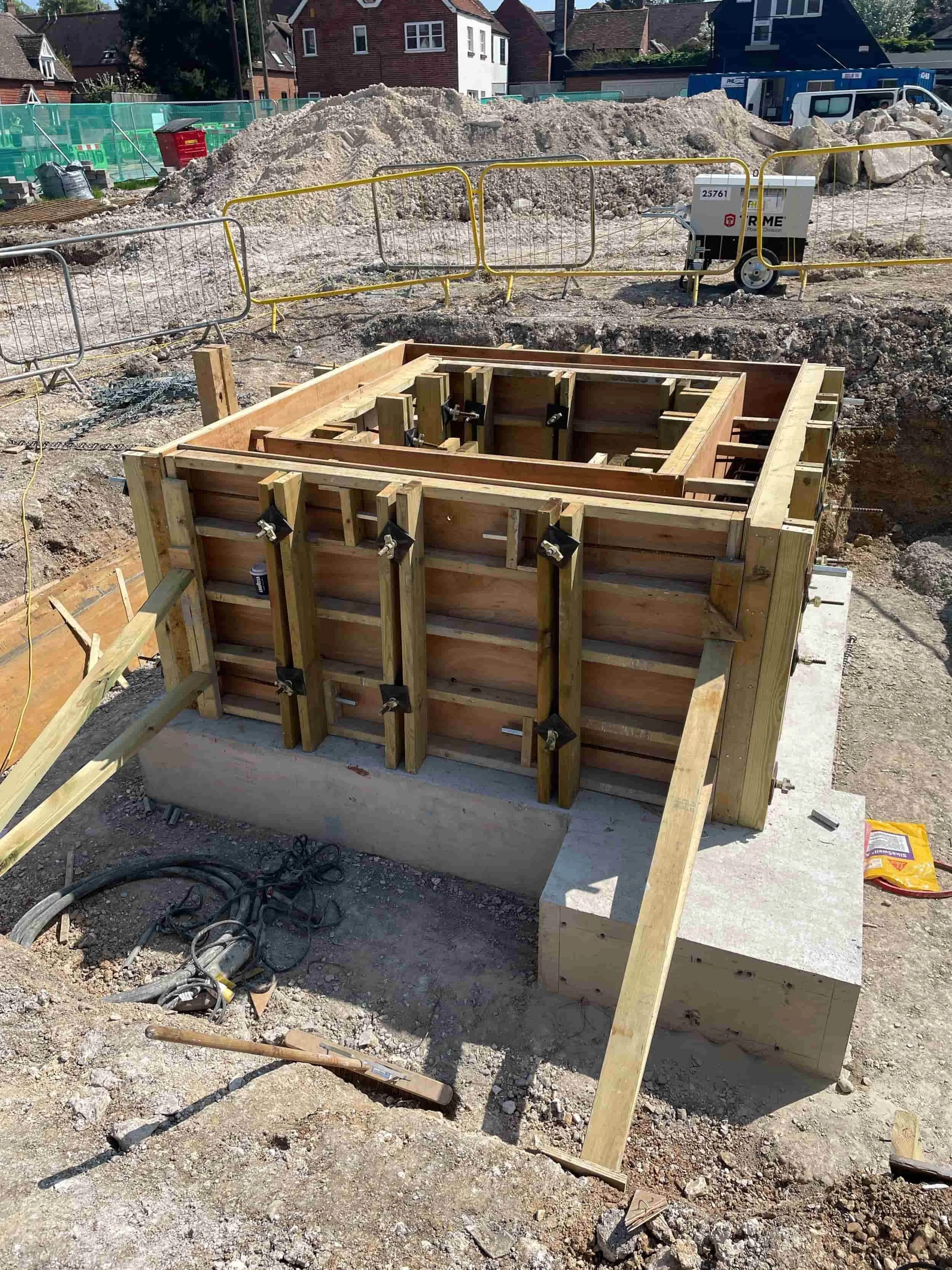 Metis Homes, Alresford - Liftpit formwork