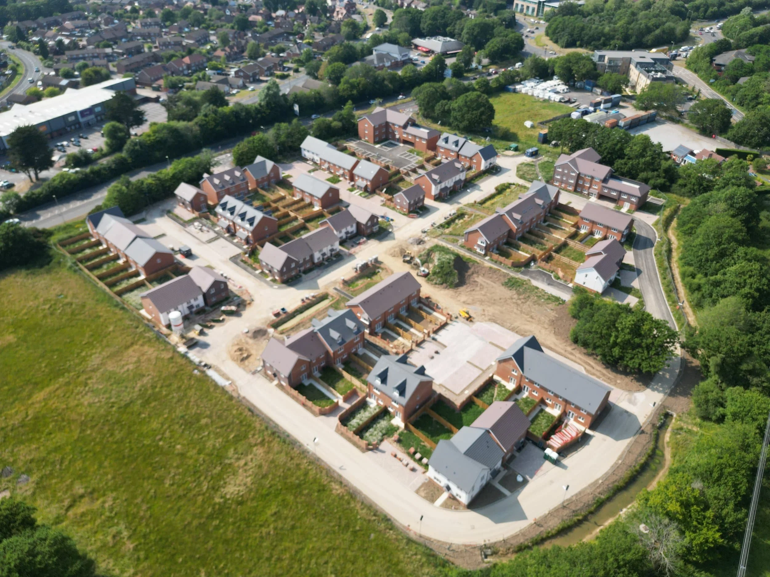 Hampshire Homes, Titchfield - Drone oversites