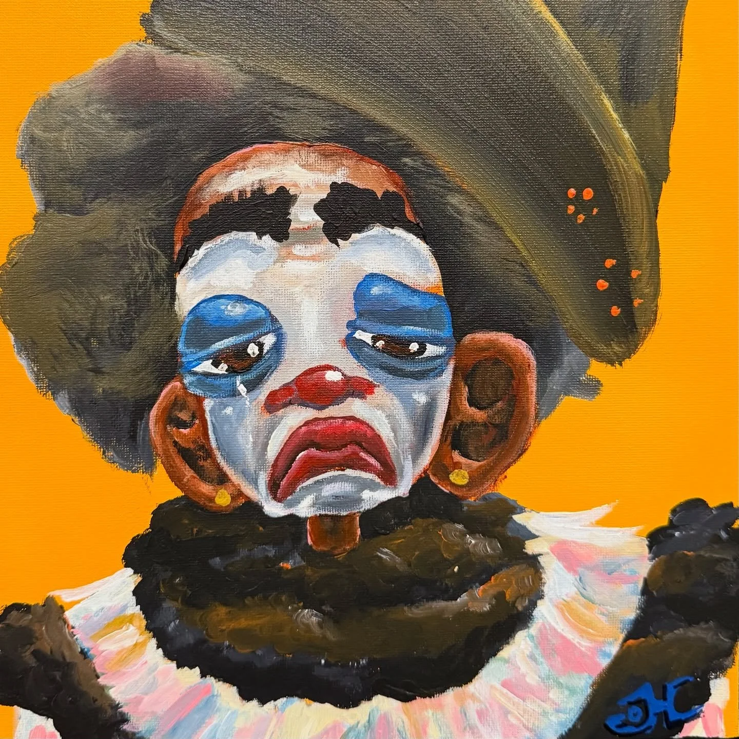 #explorepage✨ #art #acrylic #clown #painting  A great day 😋