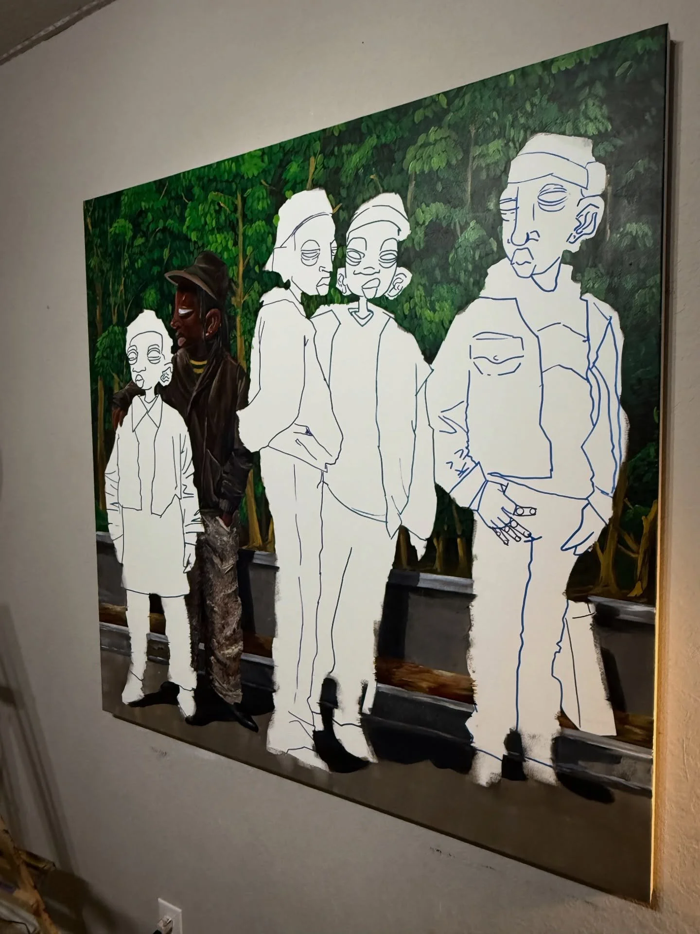 My tribe on a quest #acrylic #painting #hiphop