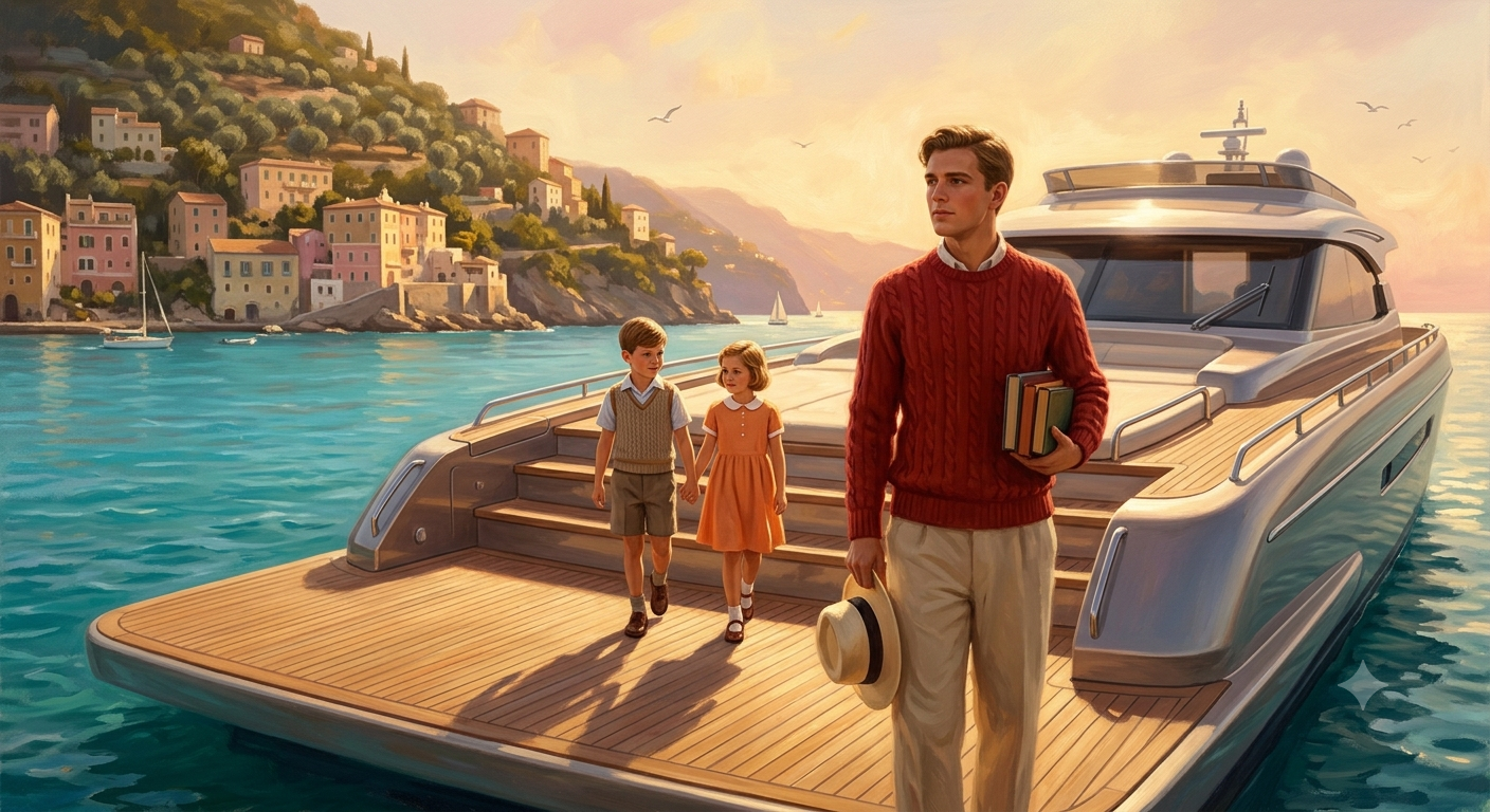 Residential tutor on a super yacht with two children