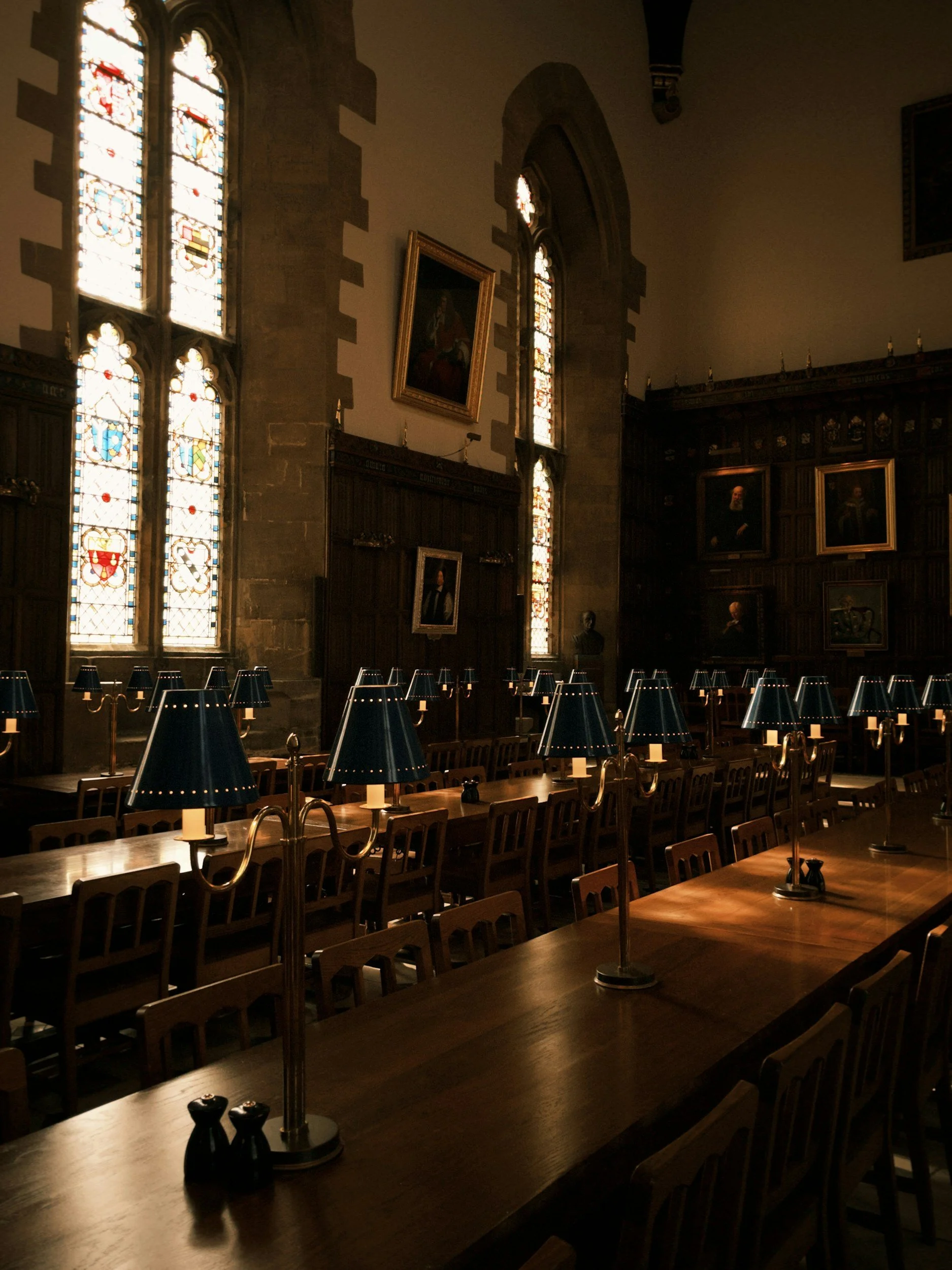 A beautiful oak library