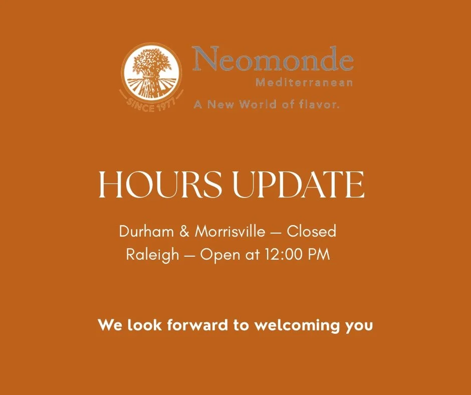 We&rsquo;re reopening Raleigh today and look forward to welcoming you back 🧡

Raleigh will be opening at 12:00 PM.⏰
Durham and Morrisville will remain closed today.

We&rsquo;ll continue to share any updates here.
Thank you for your continued suppor