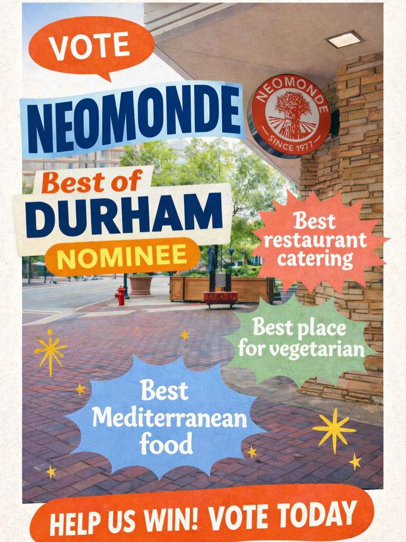 Voting for 𝐁𝐄𝐒𝐓 𝐎𝐅 𝐃𝐔𝐑𝐇𝐀𝐌 𝟐𝟎𝟐𝟔🏆
Just a few days left to vote ✨

Voting ends February 20.If you haven&rsquo;t cast your vote yet, there&rsquo;s still time ⏳

𝗩𝗢𝗧𝗘 𝗡𝗘𝗢𝗠𝗢𝗡𝗗𝗘 𝗜𝗡:

⭐️ 𝗕𝗲𝘀𝘁 𝗠𝗲𝗱𝗶𝘁𝗲𝗿𝗿𝗮𝗻𝗲𝗮𝗻 𝗙𝗼