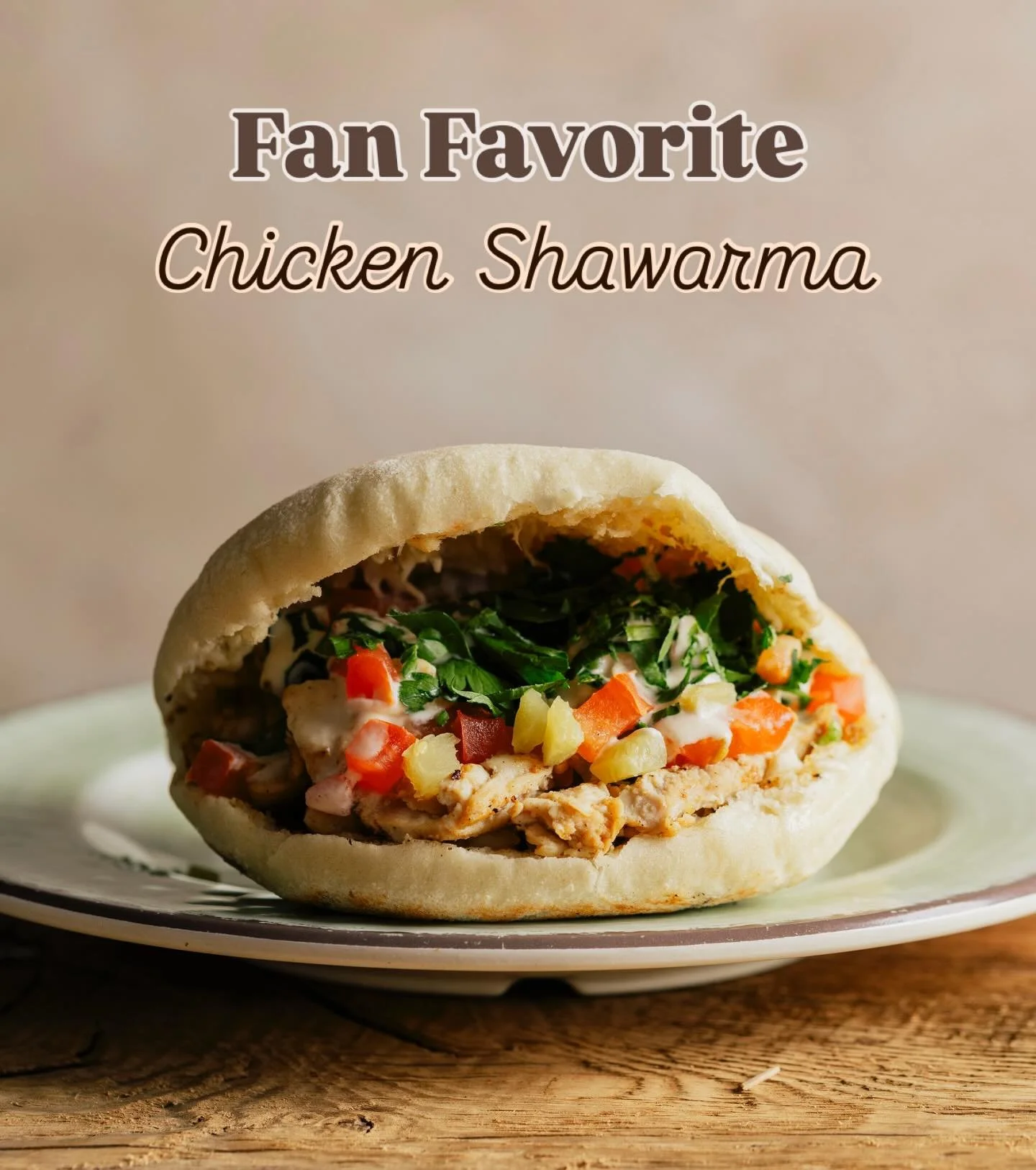 Our chicken shawarma, a Neomonde classic✨

Marinated overnight, grilled hot on the flat top, and wrapped in warm toasted pita with fresh tomatoes, Lebanese pickles, garlic sauce, parsley, and a drizzle of lemon tahini.

Bold, bright, and built for th