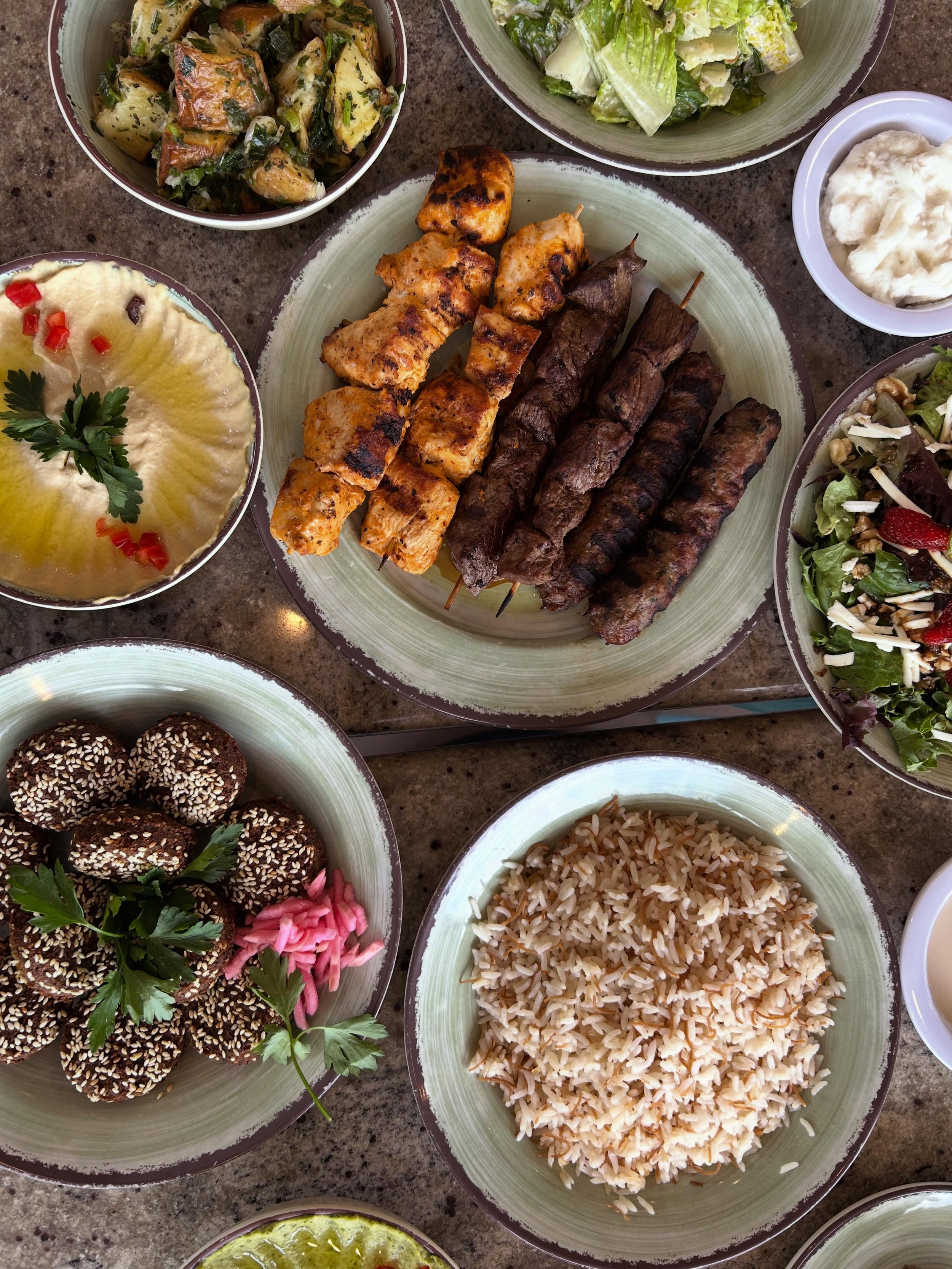 A little bit of everything, made to share 🔥 
Our family meal brings together grilled favorites, fresh sides, and the kind of spread that hits every craving.

Stop by and grab your family meal today ✨

#family#meal #mediterranean #foodgram #foodie
