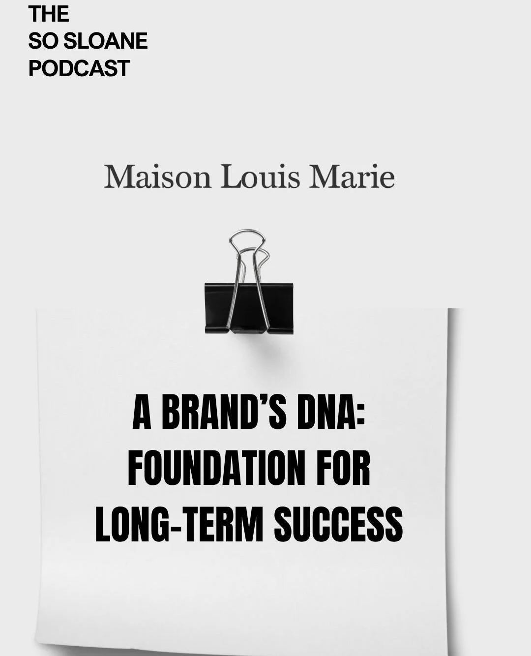 @MaisonLouisMarie founders Marie du Petit Thouars and Matthew Berkson were recently featured on the @so___sloane podcast. In this episode, &ldquo;Maison Louis Marie&rsquo;s Founders: Marie du Petit Thouars and Matt Berkson,&rdquo; the duo open up abo