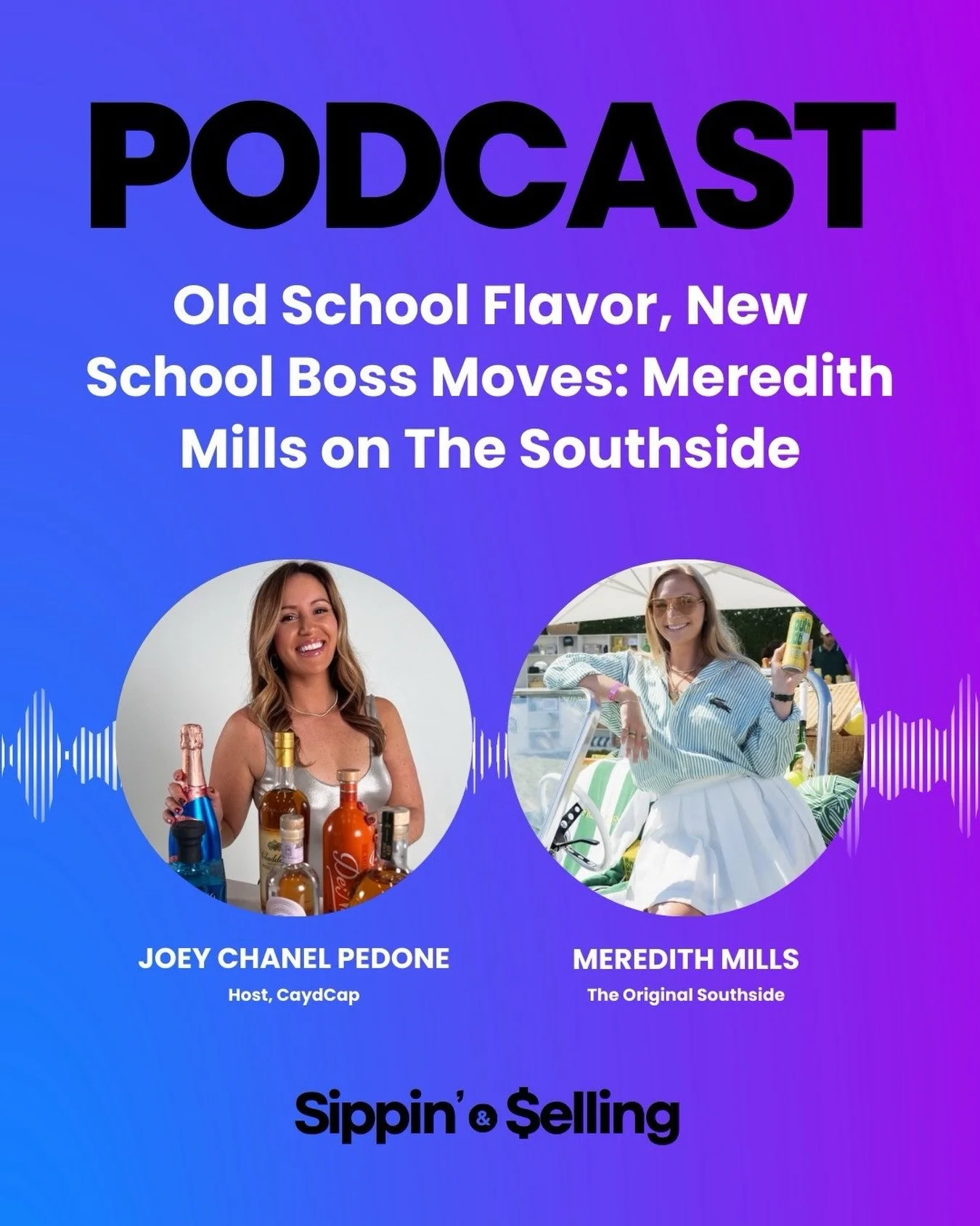 @meredithleahmerritt and @drinksouthsides are featured on the latest episode of @sippinandselling: &ldquo;Old School Flavor, New School Boss Moves.&rdquo;⁠
⁠
Founder Meredith Mills-Merritt joined host @joeychanel to share how a nostalgic 1920s Souths