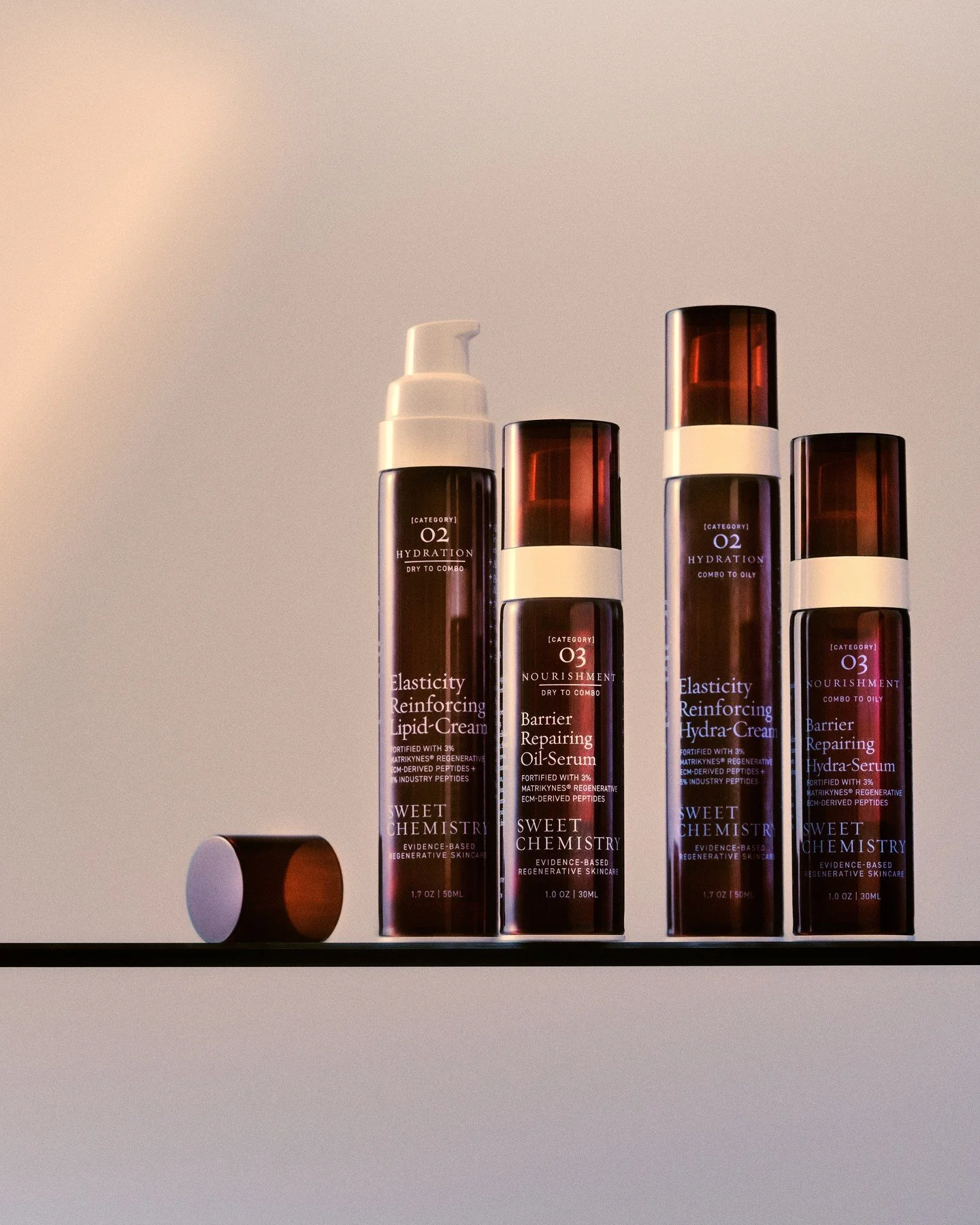 Editor @jamierosennyc highlighted @sweetchemistrylabs in her latest for Office of the Surface on Substack. Sweet Chemistry&rsquo;s line blends high-performance ingredients such as Matrikynes to support skin barrier repair, elasticity, and overall rad