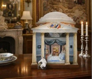 @yvesdelormeparis is featured in Comit&eacute; Colbert&rsquo;s Hidden Treasures: 250 Years of Franco-American Luxury Stories at The Shed, presenting a scenographic interpretation of Thomas Jefferson&rsquo;s alcove bed at Monticello through textile, s
