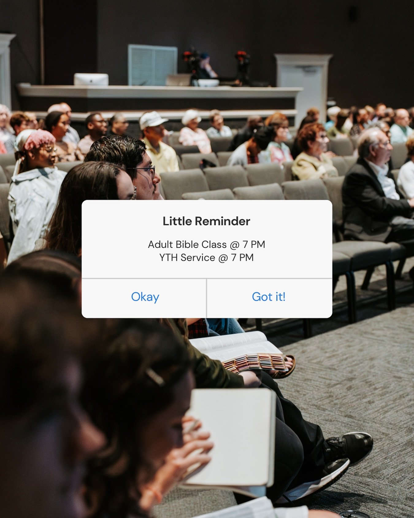 Adult Bible class &amp; @yth.sav are tonight @ 7pm!