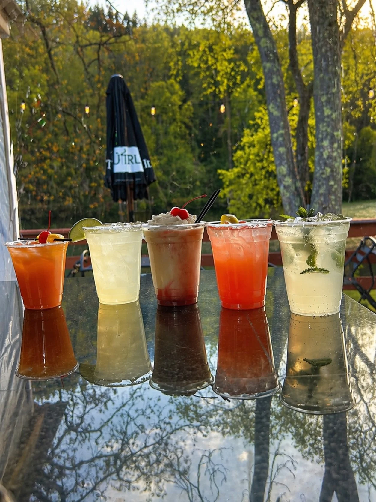 Pick your poison&hellip; or don&rsquo;t. We won&rsquo;t judge. 🍹

Our classic lineup from right to left:

Classic Mojito.. Sweet, minty, and a liiiiiiitle too smooth 
Dock 34 Hard Lemonade... $7 today only.. come n get it while it&rsquo;s hot 👀 
Fr