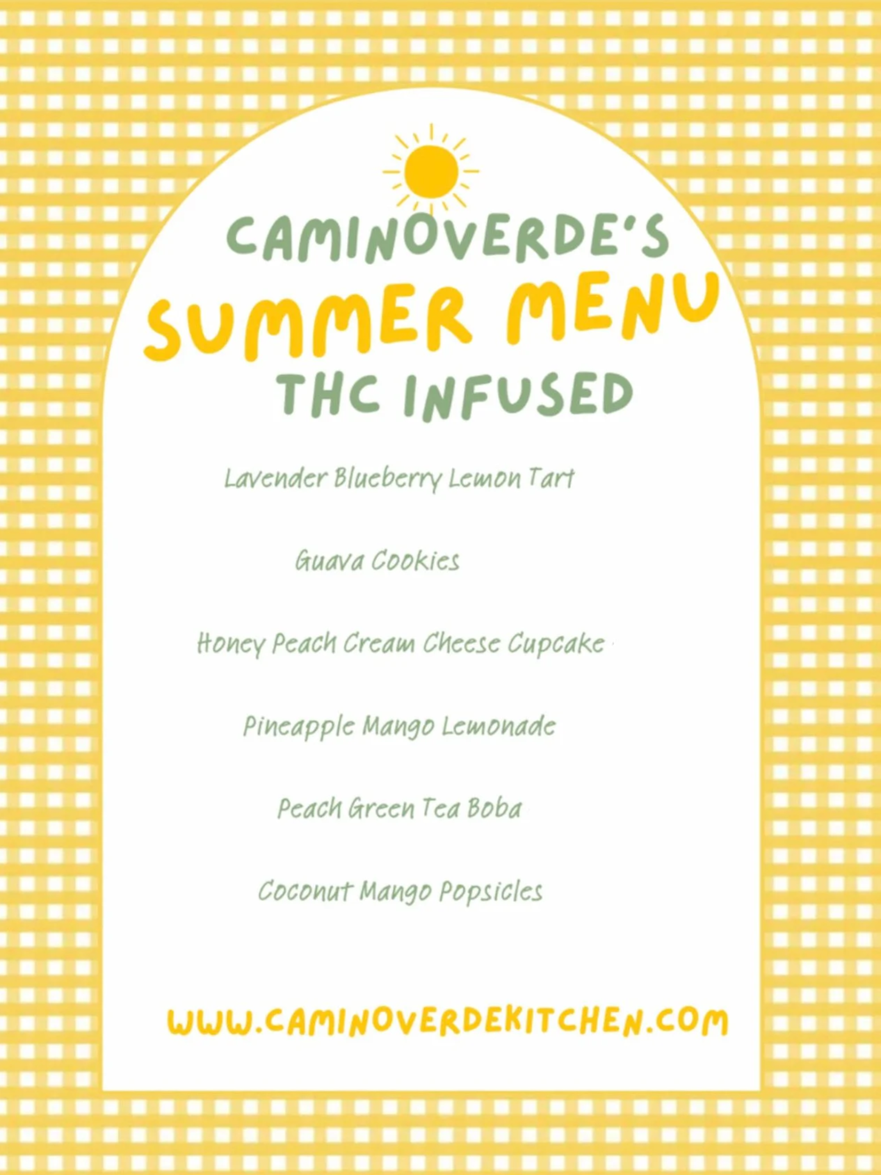 Infused Summer Menu