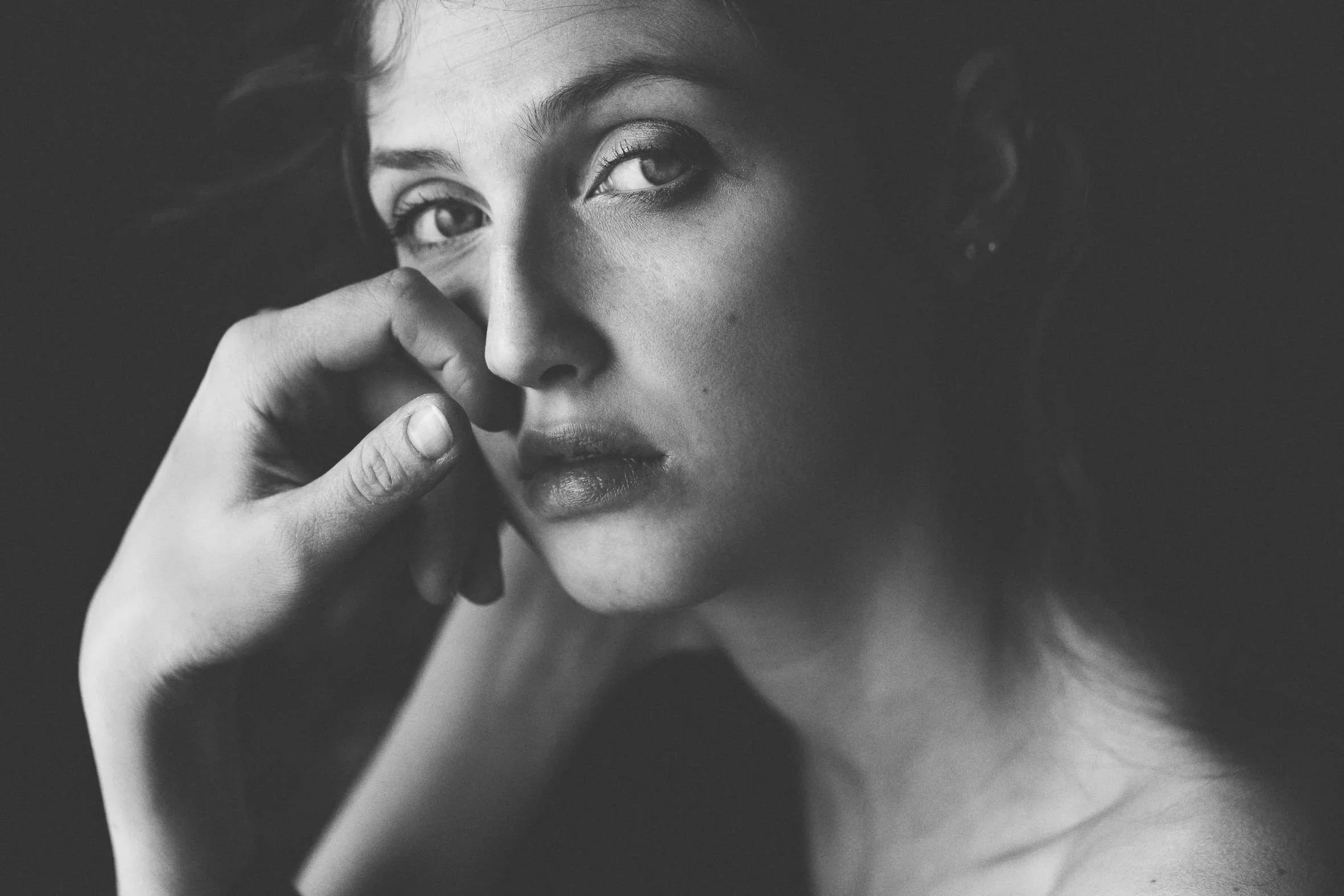 Ritratto fotografico donna realizzato nello studio Valeria Lobbia ad Asiago