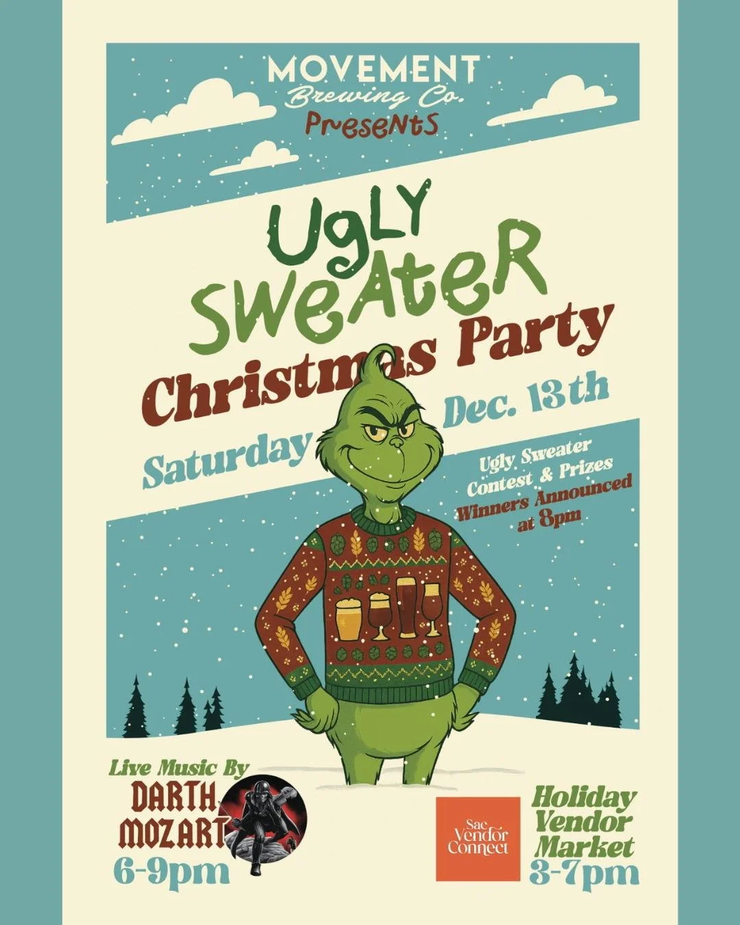 Two holiday parties. Two chances to wear your ugliest sweater. 

Mark your calendars for not one, but TWO festive celebrations at the Barrel District this month:

🍺December 13 - Ugly Sweater Party at @movementbrewing
🍺December 19 - A Burning Barrel