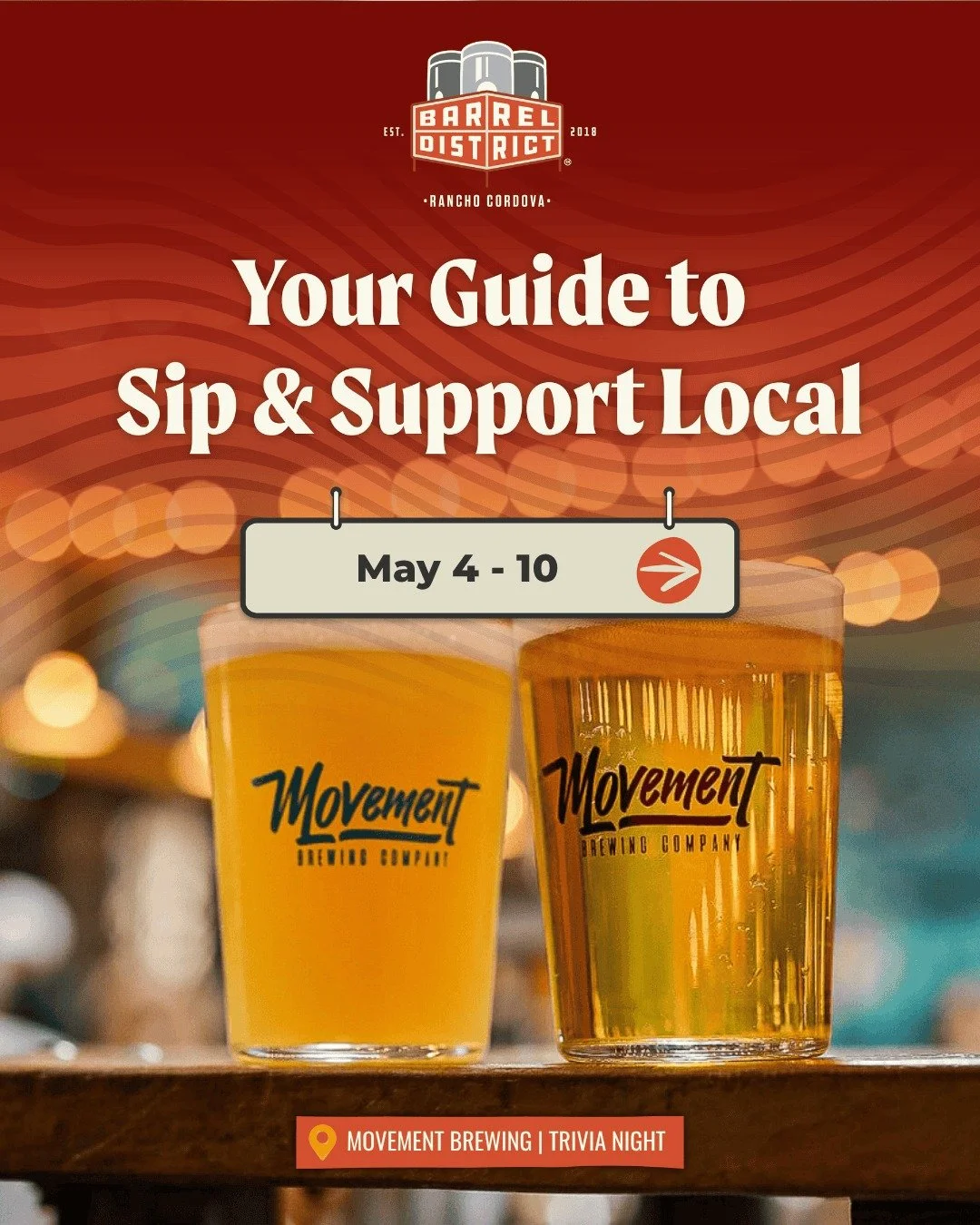 Sacramento Beer Week may be over, but the Barrel District is home to can't-miss events all year long! 

Click the link in our bio to see our Event Calendar with more details and upcoming events.