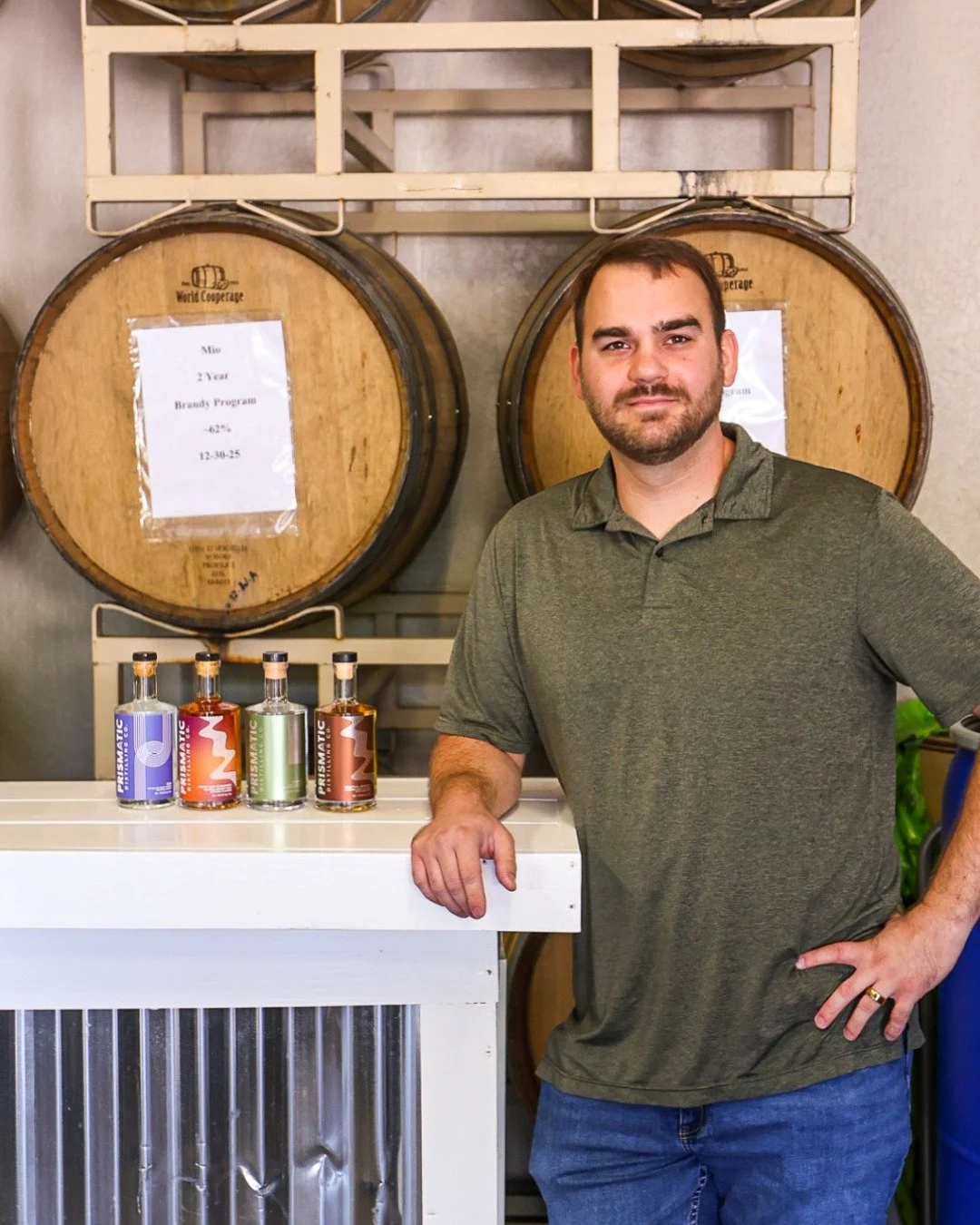 Meet Tyler LuCarelli of prismatic_distilling, a distillery in Rancho Cordova.

An award-winning winemaker in the Sierra Foothills, Tyler decided to try something new: distilling. What started as a side project experimenting with surplus wine and grap
