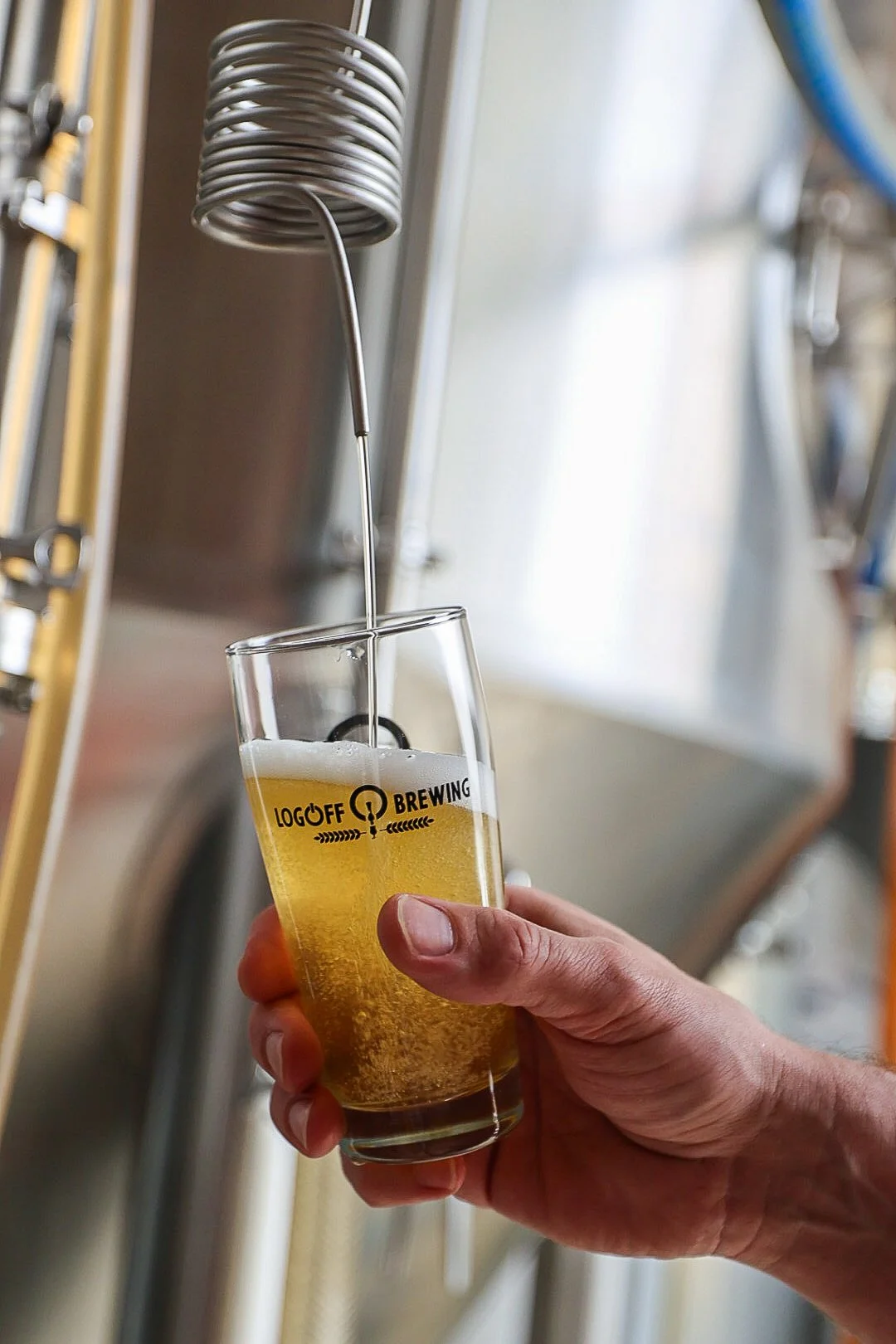  LogOff Brewing has 21 rotating beers on tap.  