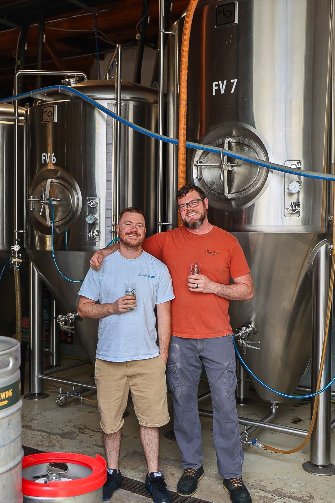  Kenny Terry (Owner) and David Walsh (Head Brewer) at LogOff Brewing in Rancho Cordova. 