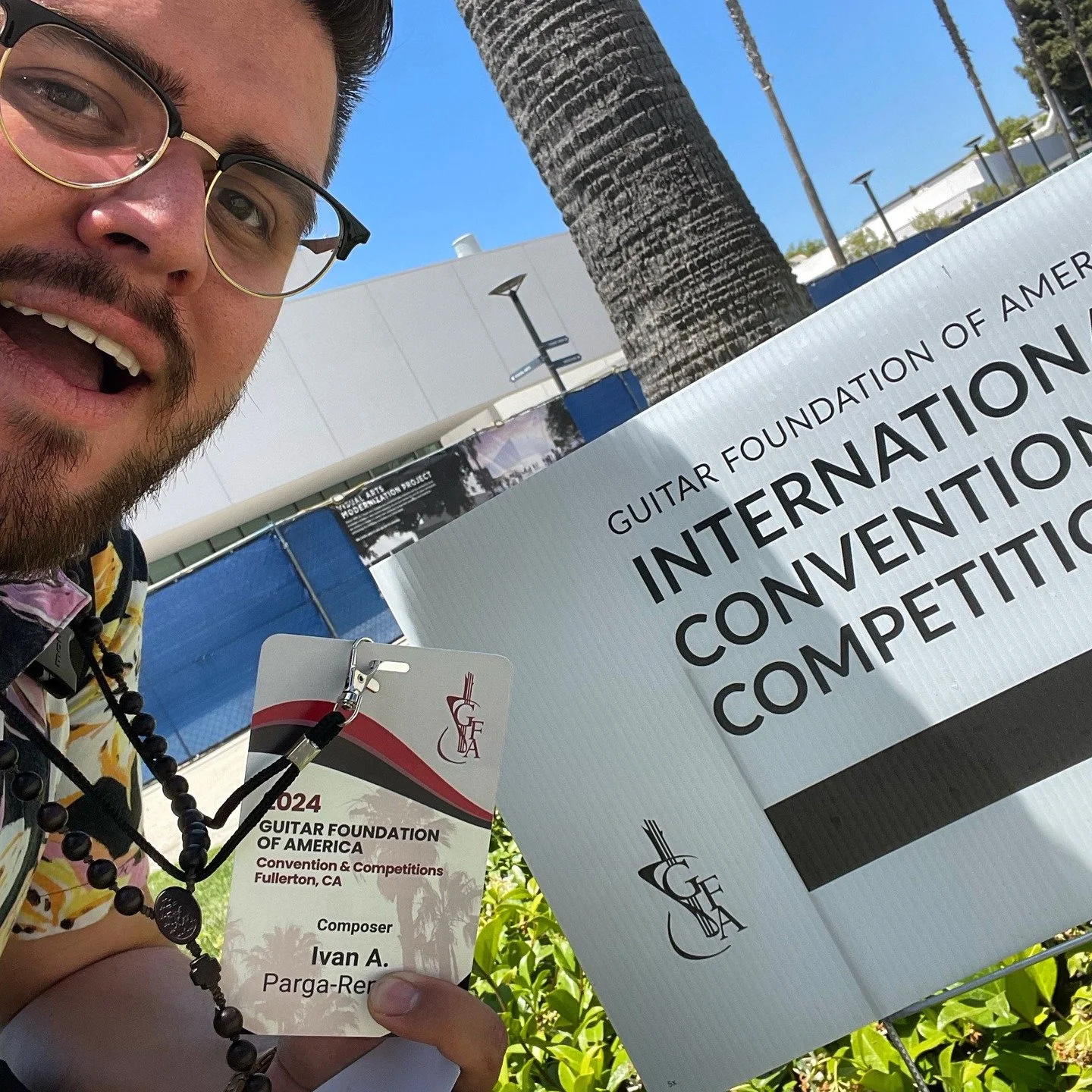 (LATE POST) Had a really fun time at the @gtrfound GFA Convention 2024 @csufmusic

I was so glad I was able to table at this event as a composer pitching/selling his compositions. 

Met a lot of great people that I look forward to potentially working