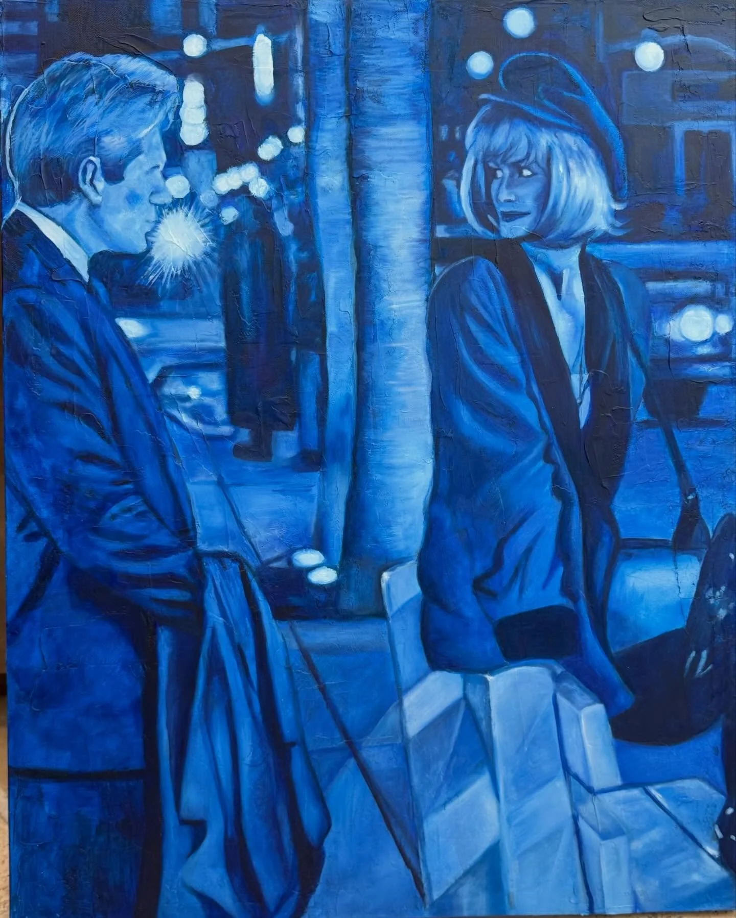 Pretty Woman III/ oil on canvas / 24 x 30 #fyp #oilpainting #prettywoman #blue #artist
