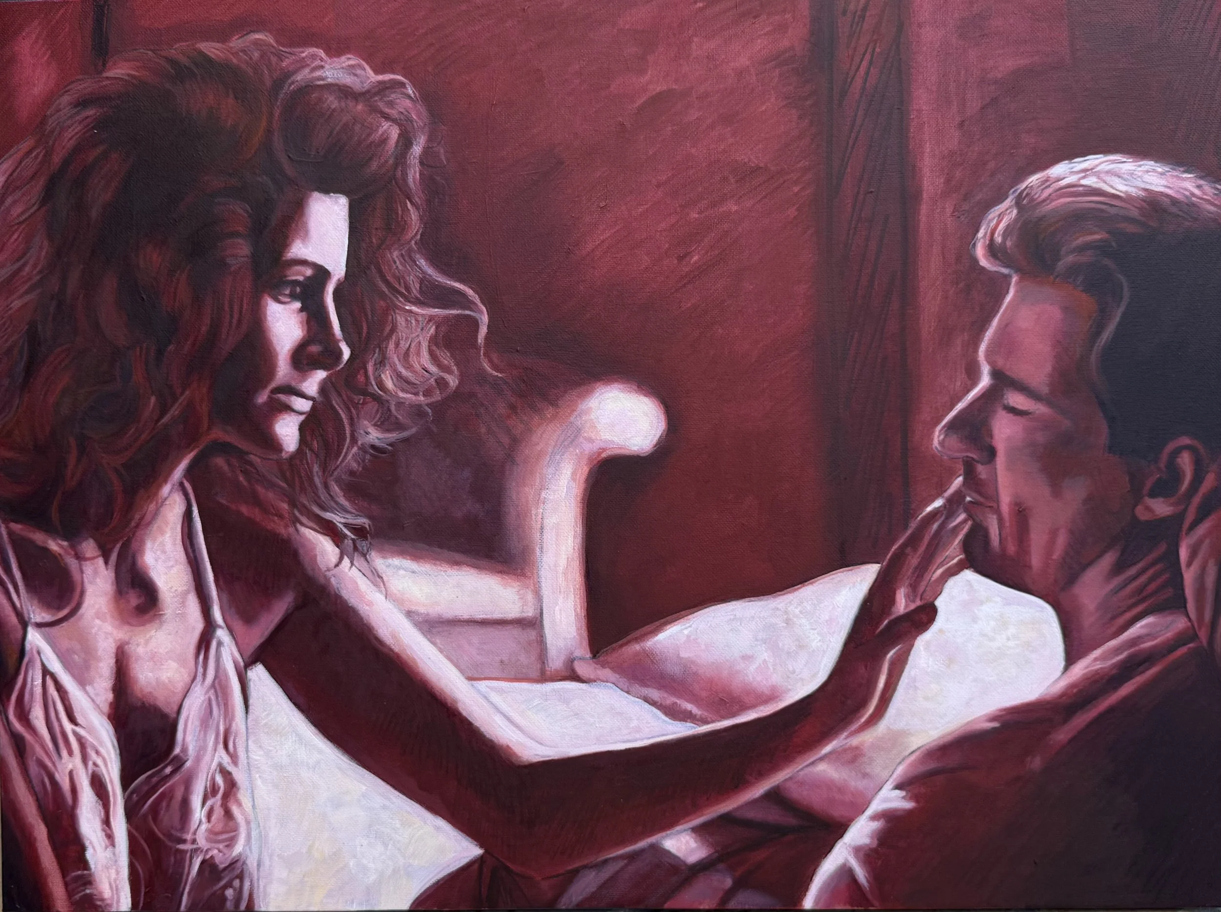 "Pretty Woman II (Red)" 

16" x 20" 
Oil on Canvas 
2026
