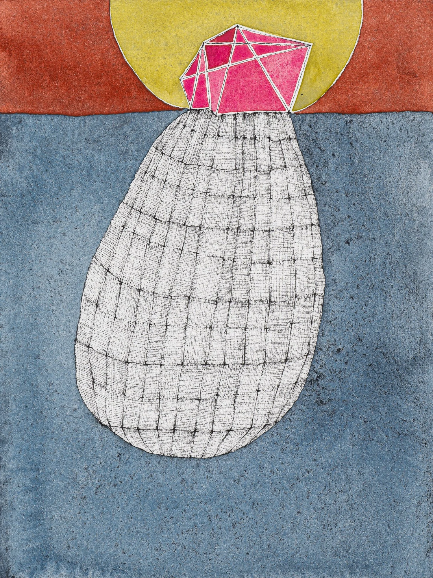 Drawing 33, 2024, watercolor and ink on paper, 8 x 6 in.