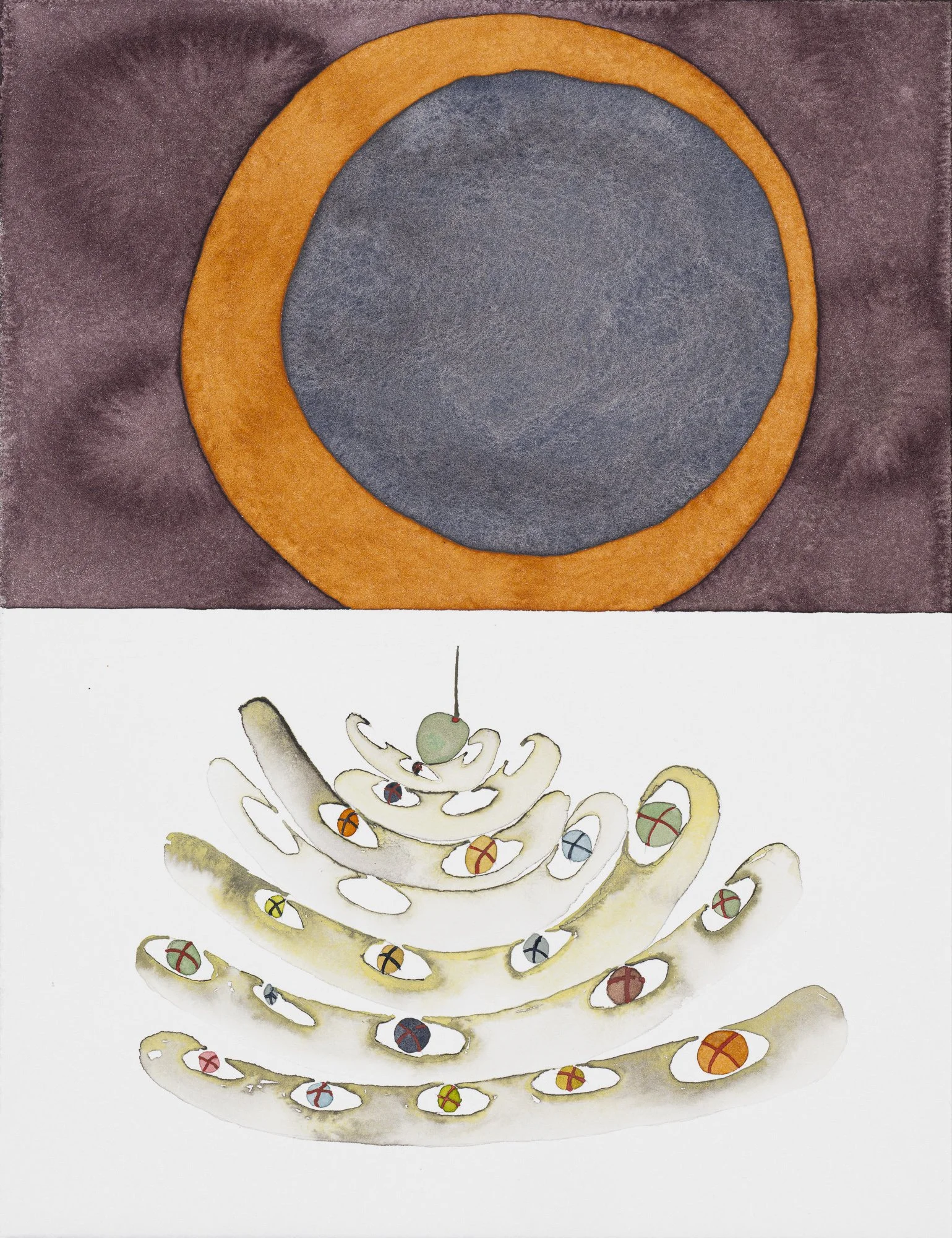 Mustard Seed Garden 12, watercolor on paper, 13 x 10 in.