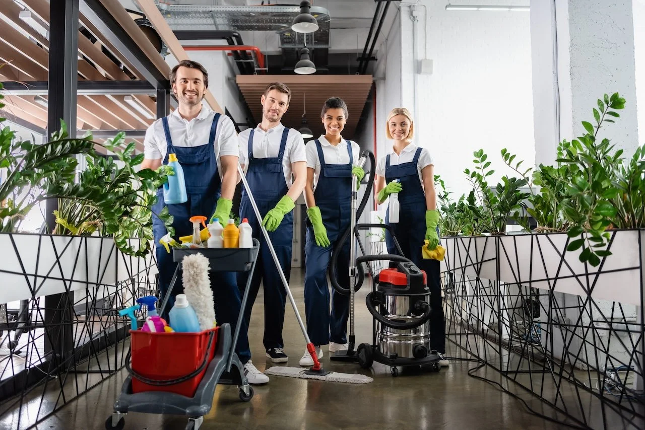 Professional commercial cleaning team ready for assignments in New York City